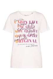 Koszulka z okrągłym dekoltem z nadrukiem Colour Gradient