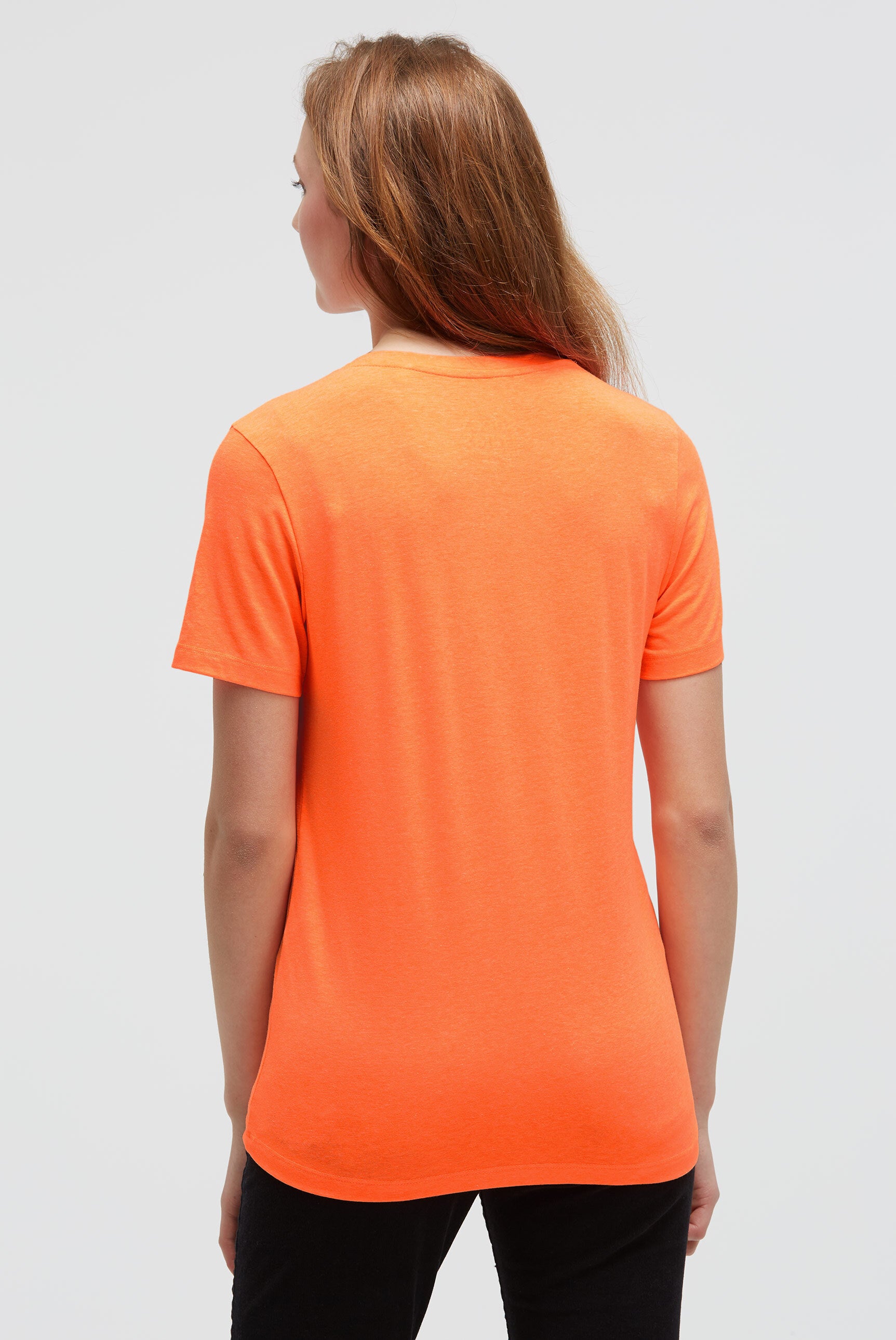 Koszulka z dekoltem V i nadrukiem Colour Gradient - 5