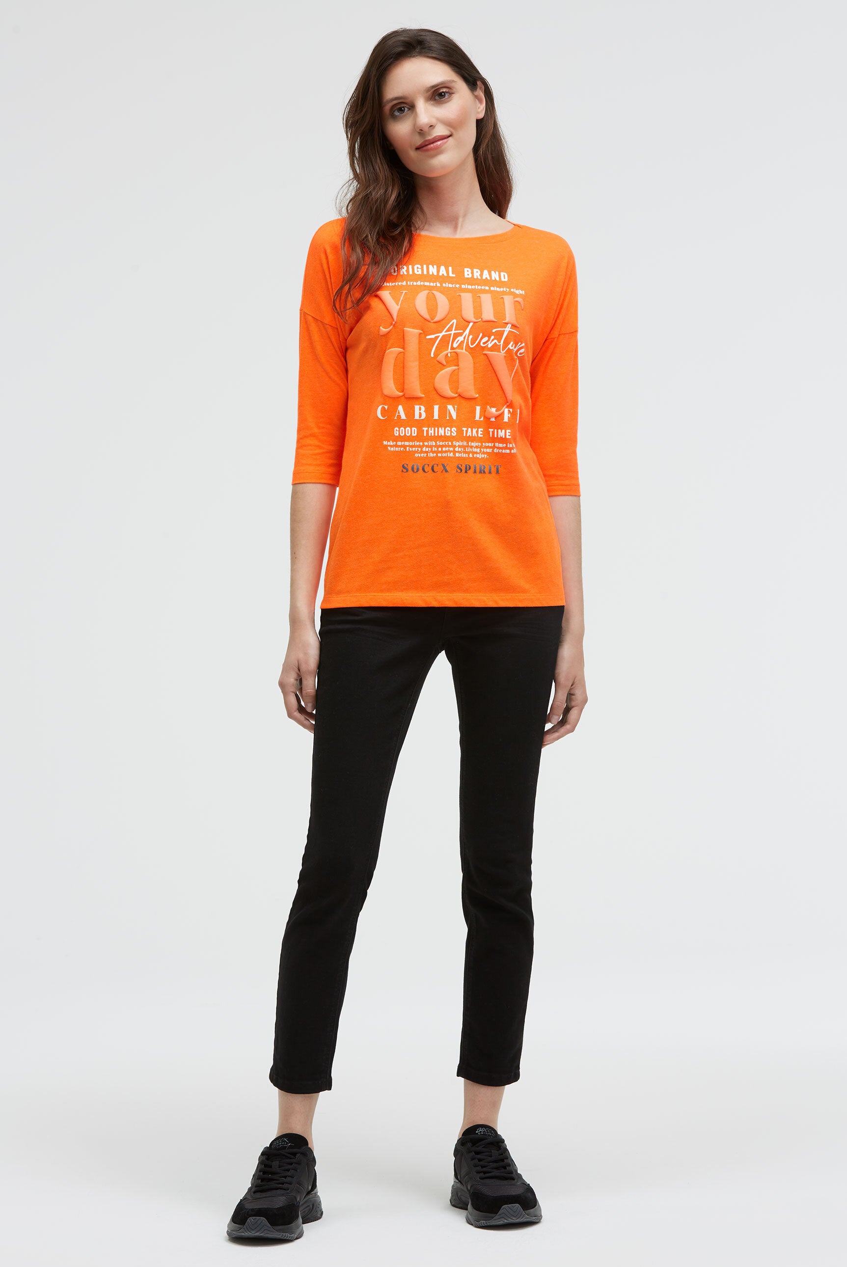 Koszulka z krótkimi rękawami i nadrukiem Label - 2