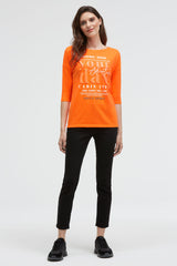 Koszulka z krótkimi rękawami i nadrukiem Label