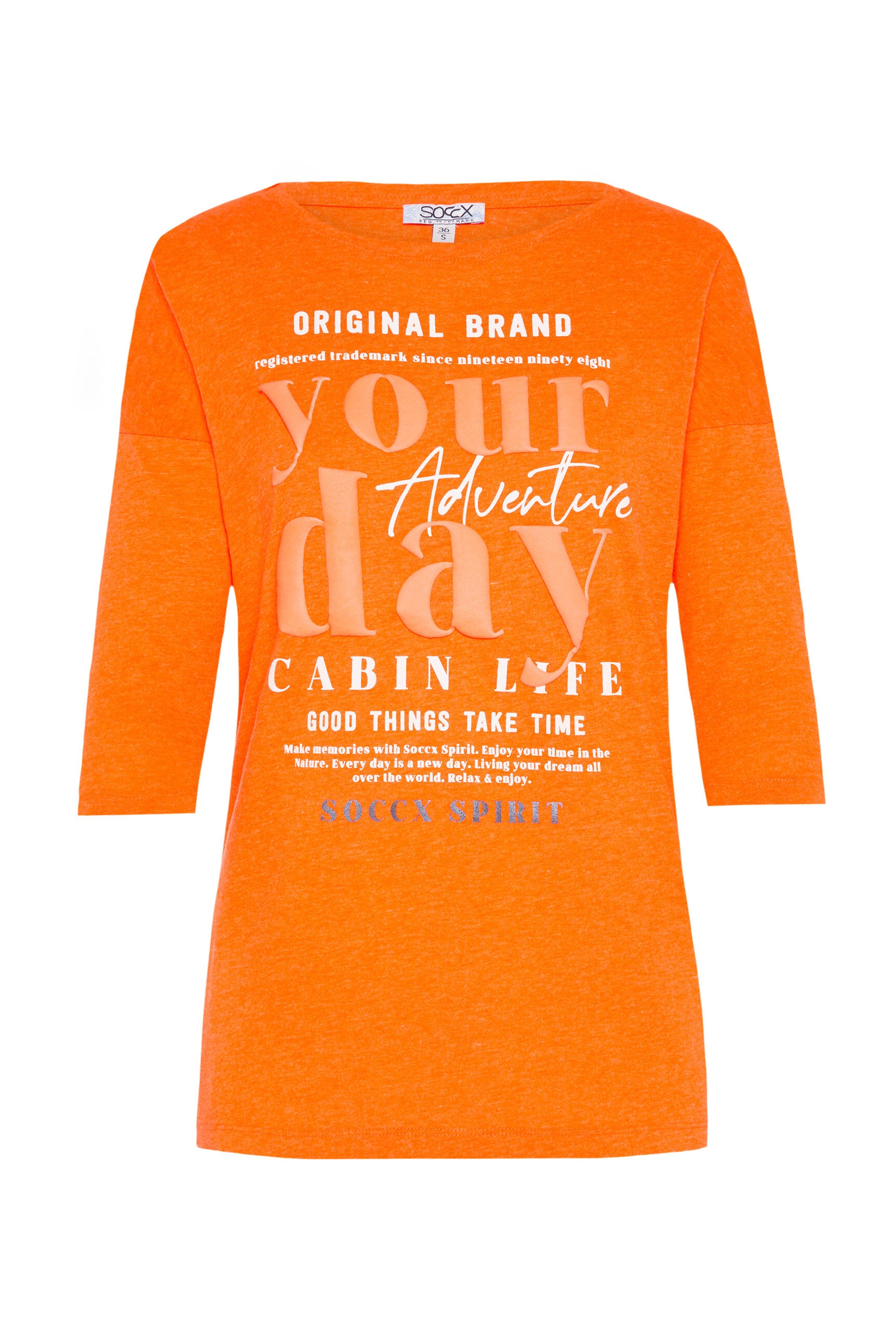 Koszulka z krótkimi rękawami i nadrukiem Label