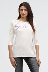 Koszulka z krótkimi rękawami i nadrukiem Label