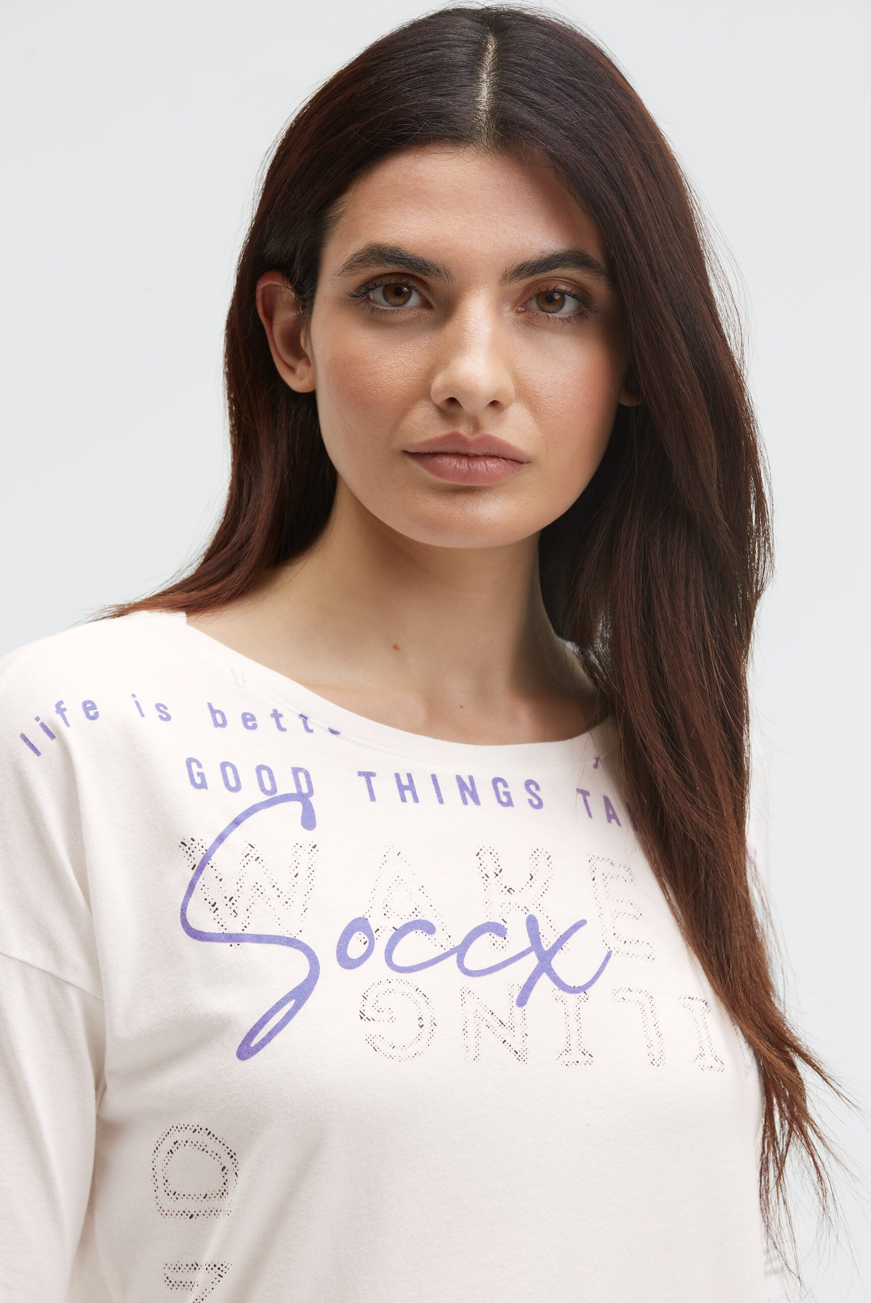 Koszulka z krótkimi rękawami i nadrukiem Label - 4