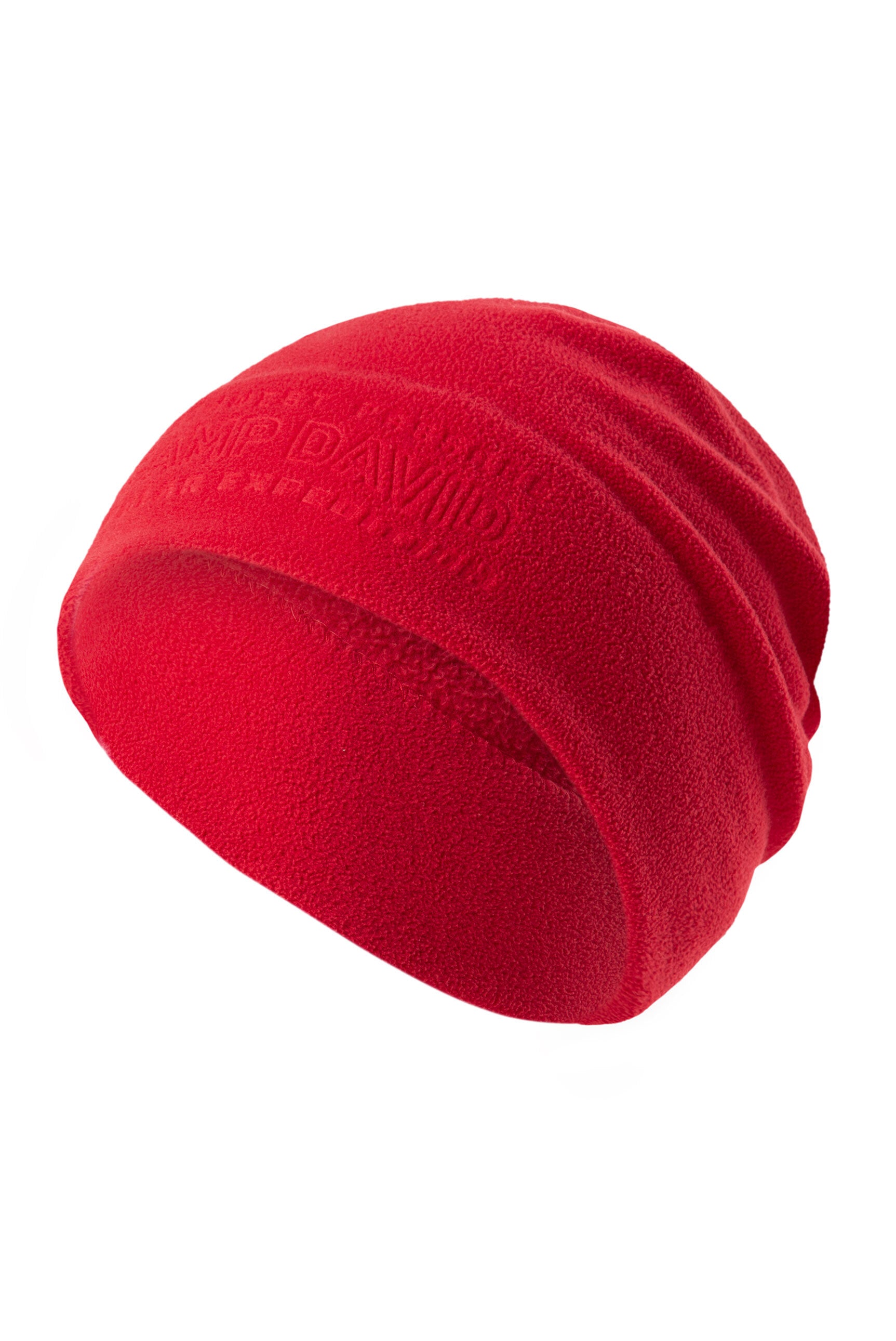 Czapka beanie z polaru z tłoczonym logo