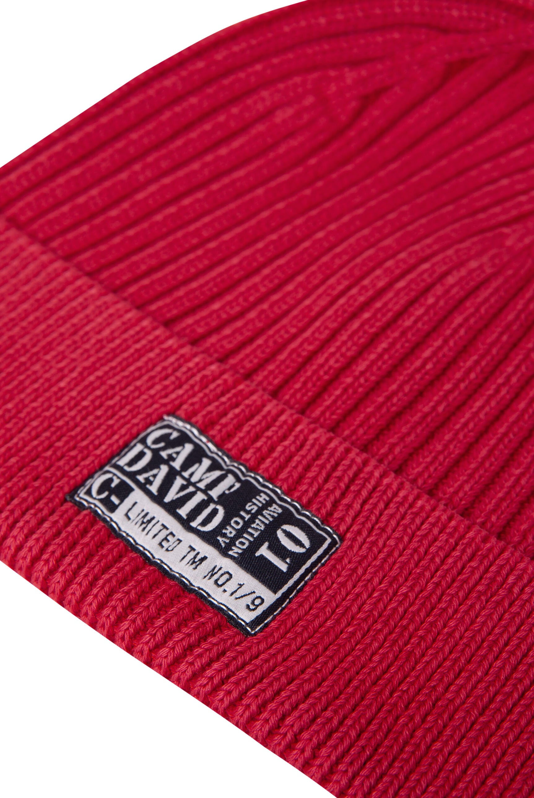 Czapka dzianinowa Stone Washed z naszywką z logo - 3