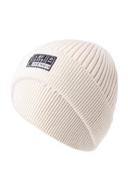 Czapka dzianinowa Stone Washed z naszywką z logo