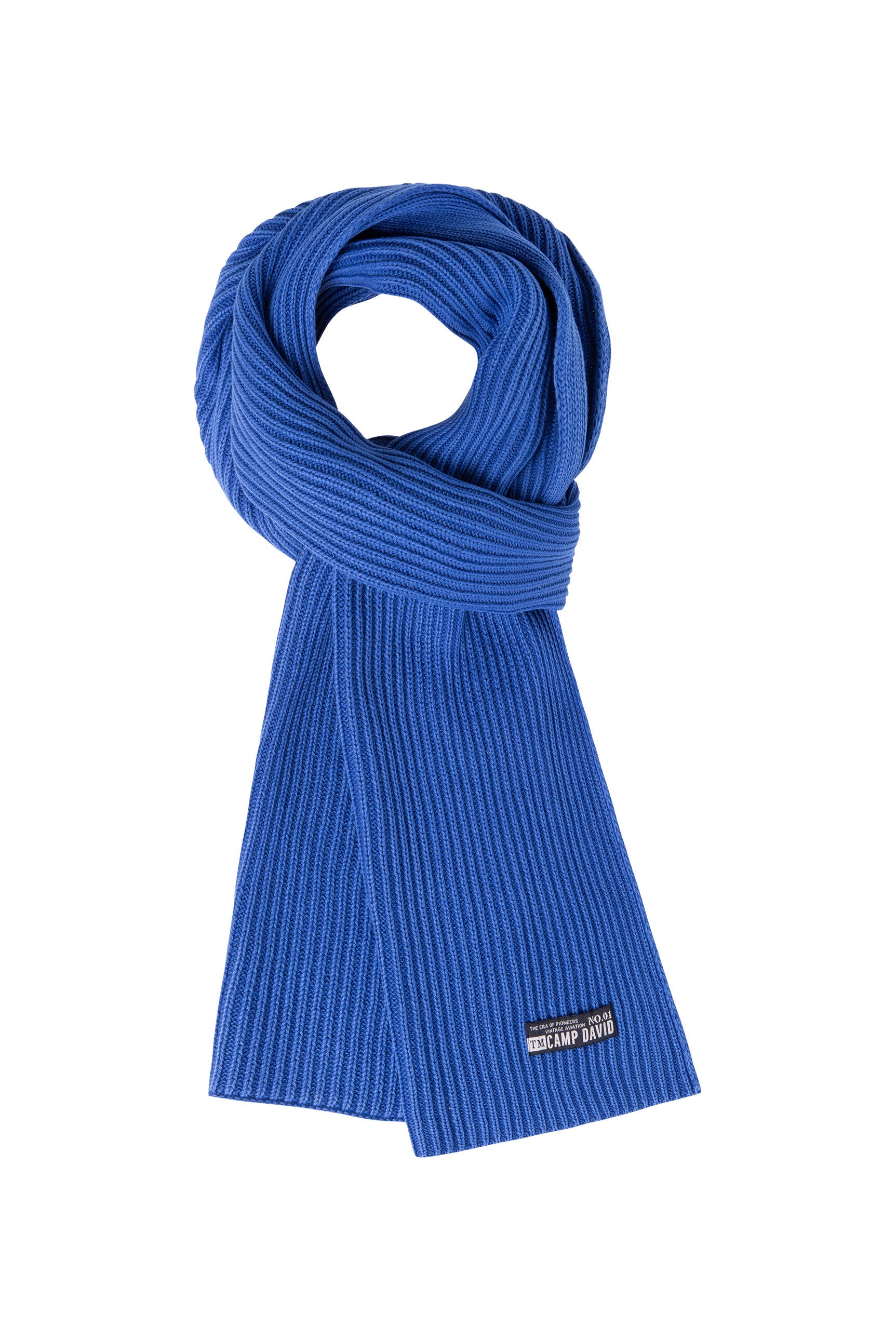 Szalik w prążkowanym splocie Stone Washed - 1