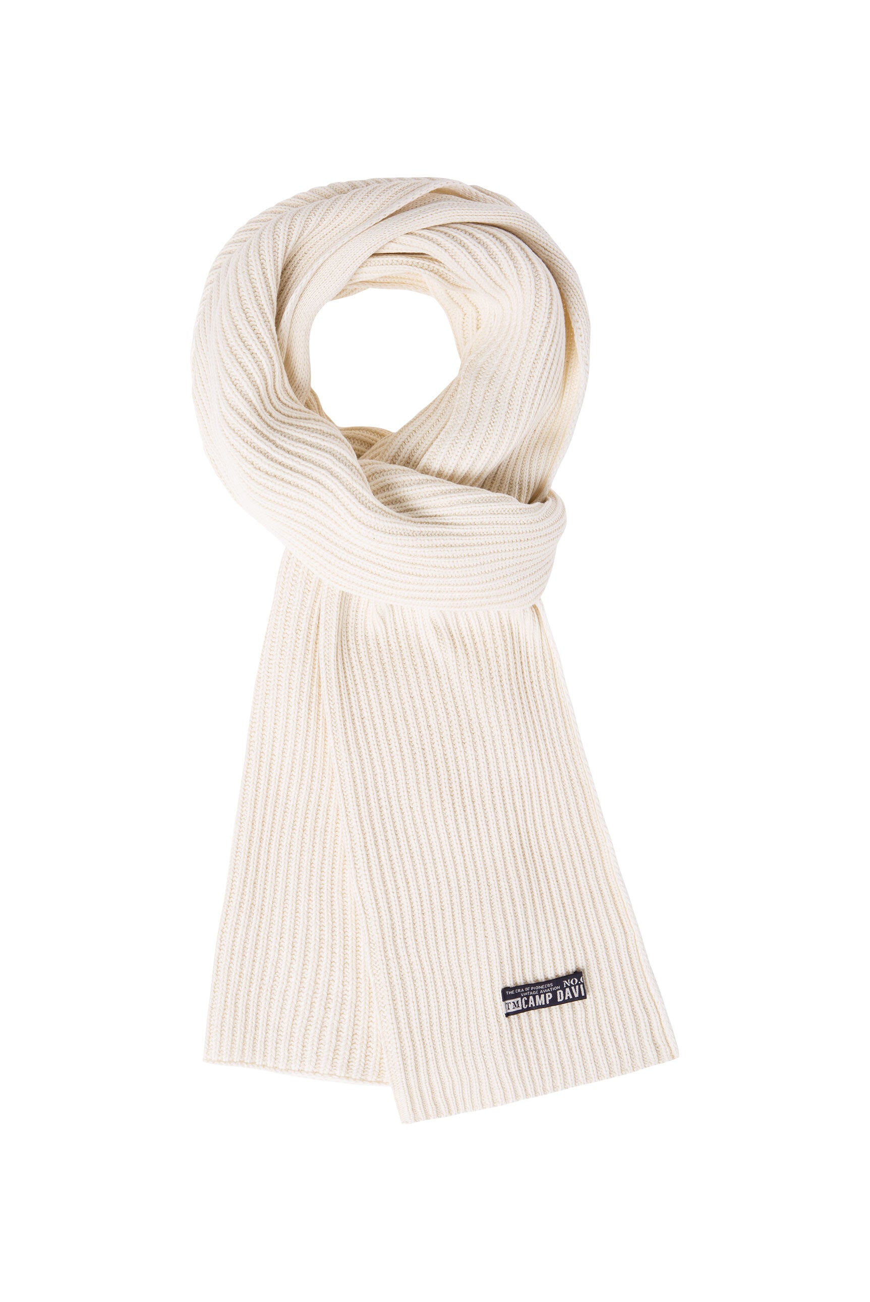 Szalik w prążkowanym splocie Stone Washed