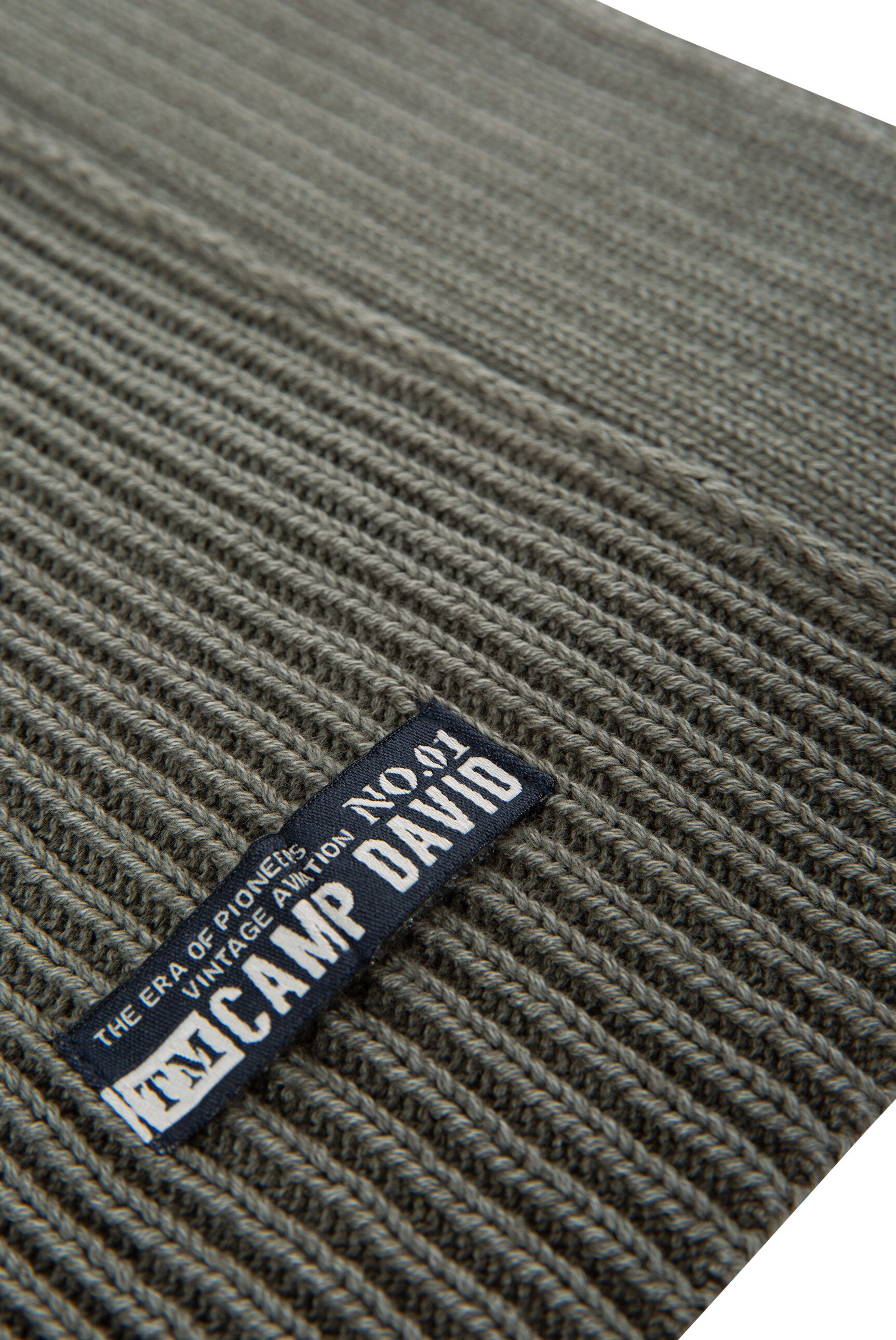 Szalik w prążkowanym splocie Stone Washed - 4