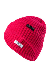 Czapka beanie z prążkowanej dzianiny