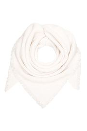 Szalik trójkątny z przędzy bouclé