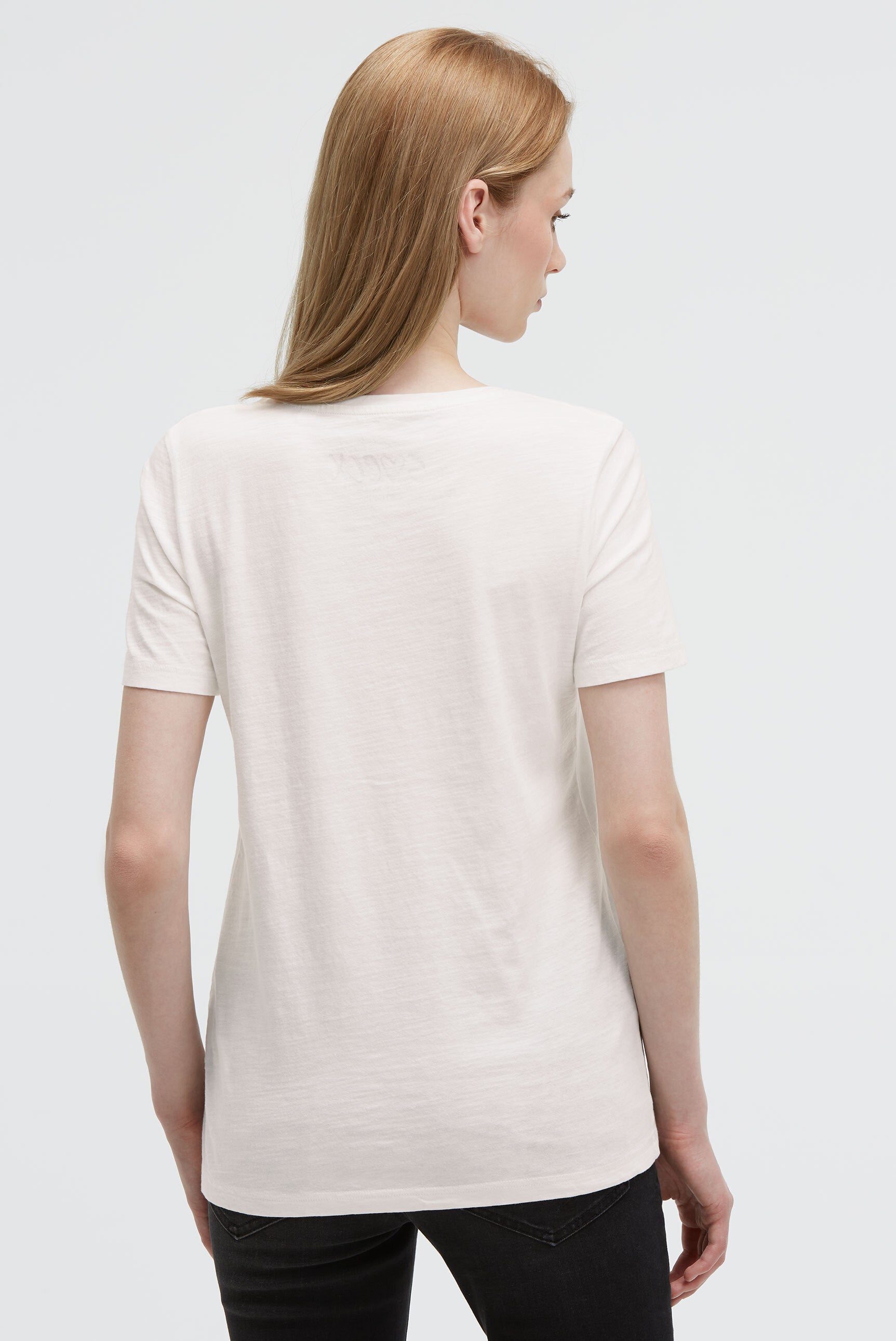 Koszulka z okrągłym dekoltem i wzorem - 5