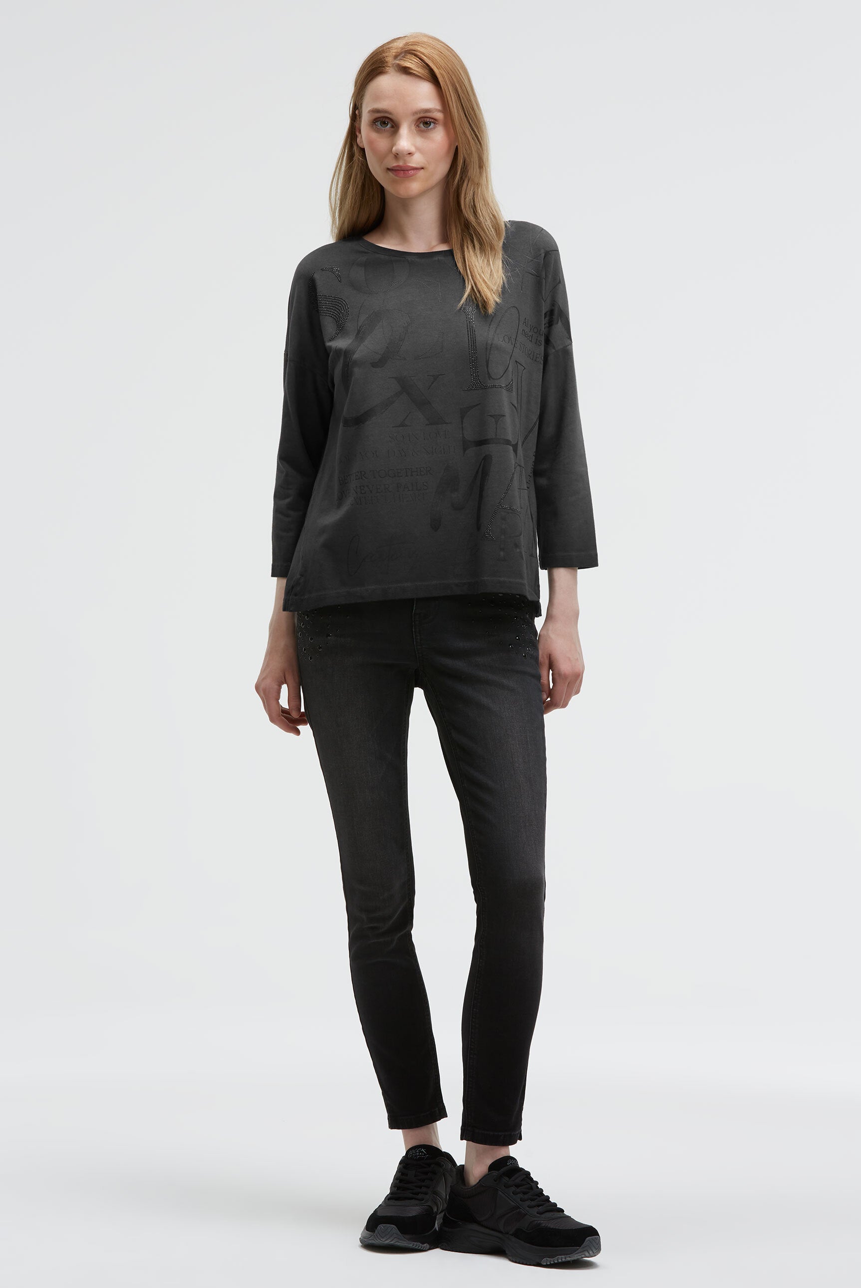 Koszulka z krótkimi rękawami i wzorem - 3