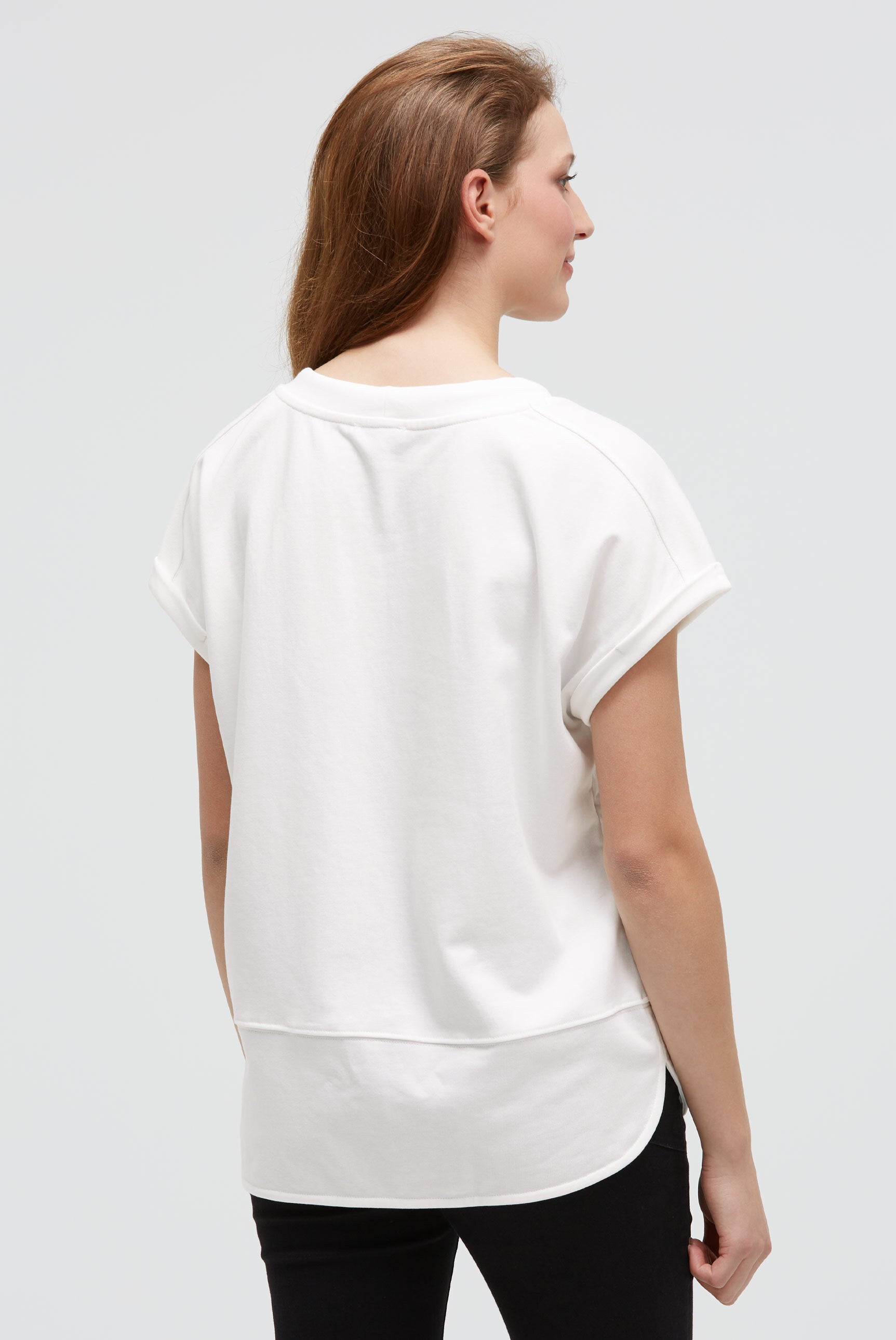 Oversized-Shirt mit Artwork aus Schmucksteinen - 5