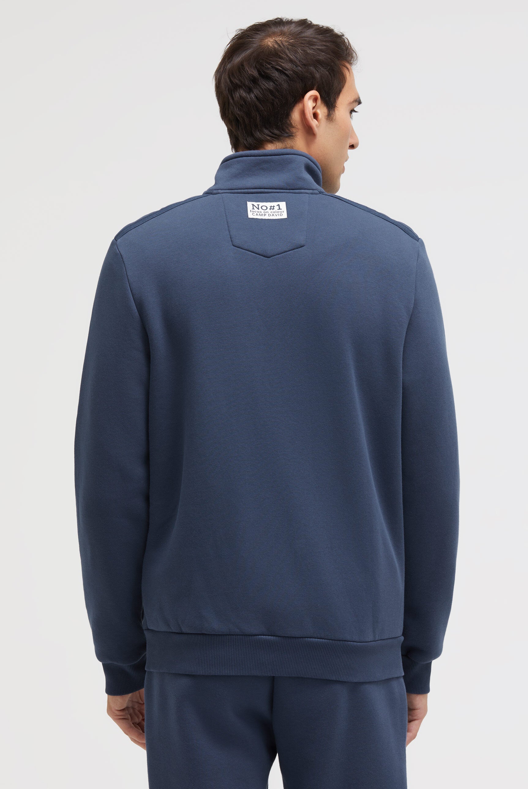 Rozpinana bluza z gumowym nadrukiem logo - 5