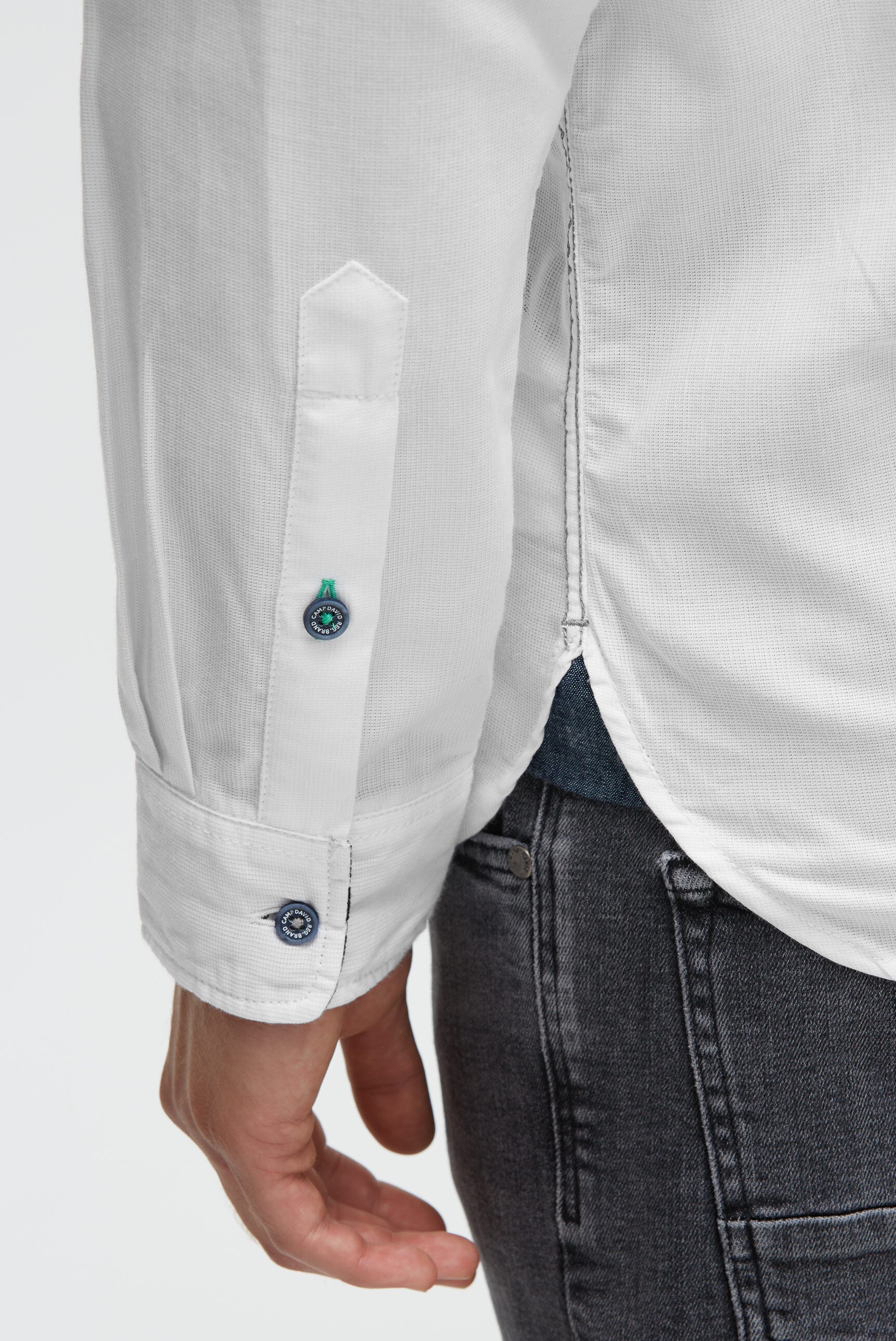 Koszula jacquardowa z długim rękawem i grafikami - 7