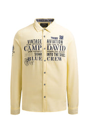 Koszula jacquardowa z długim rękawem i grafikami