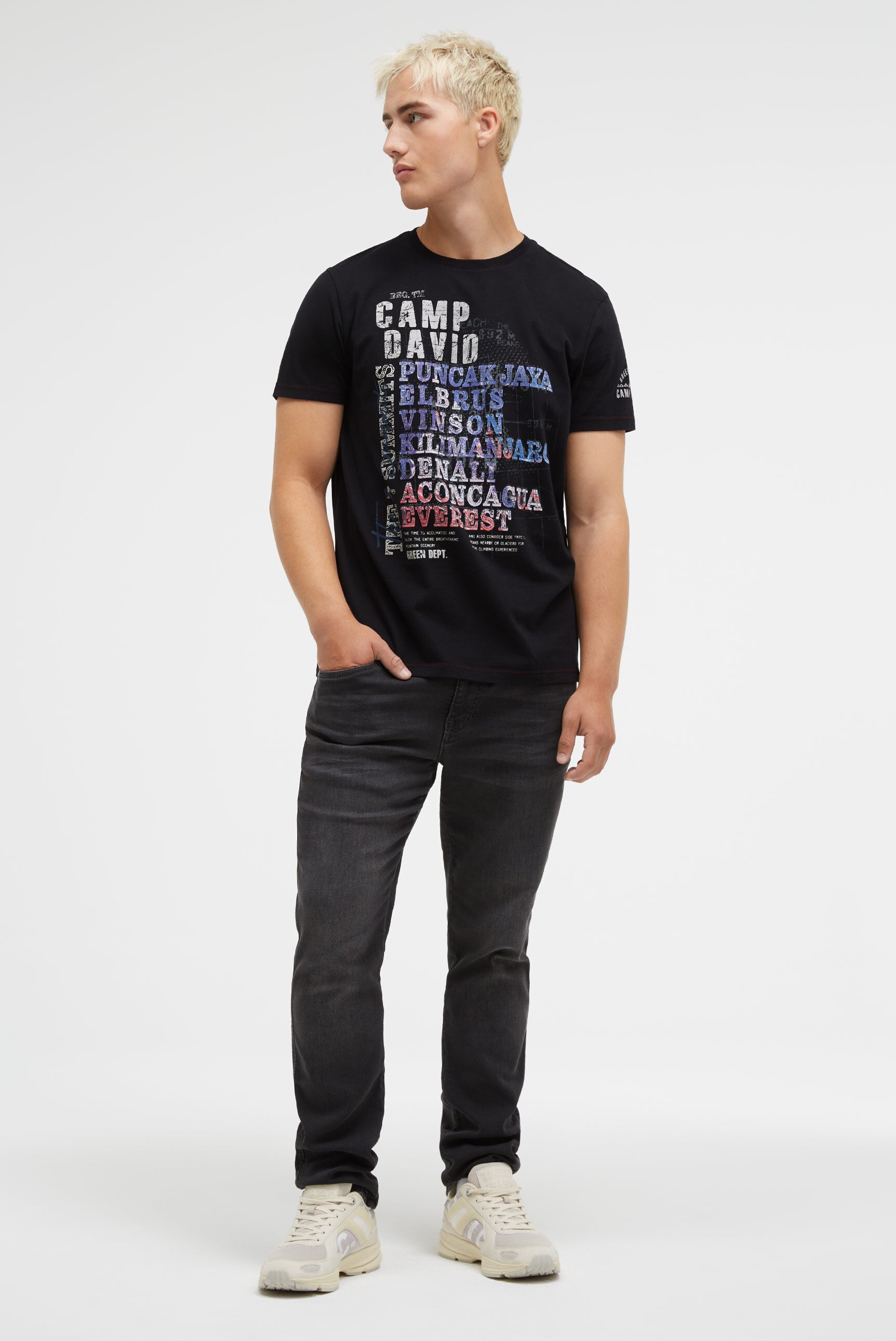 T-Shirt mit Wording Print