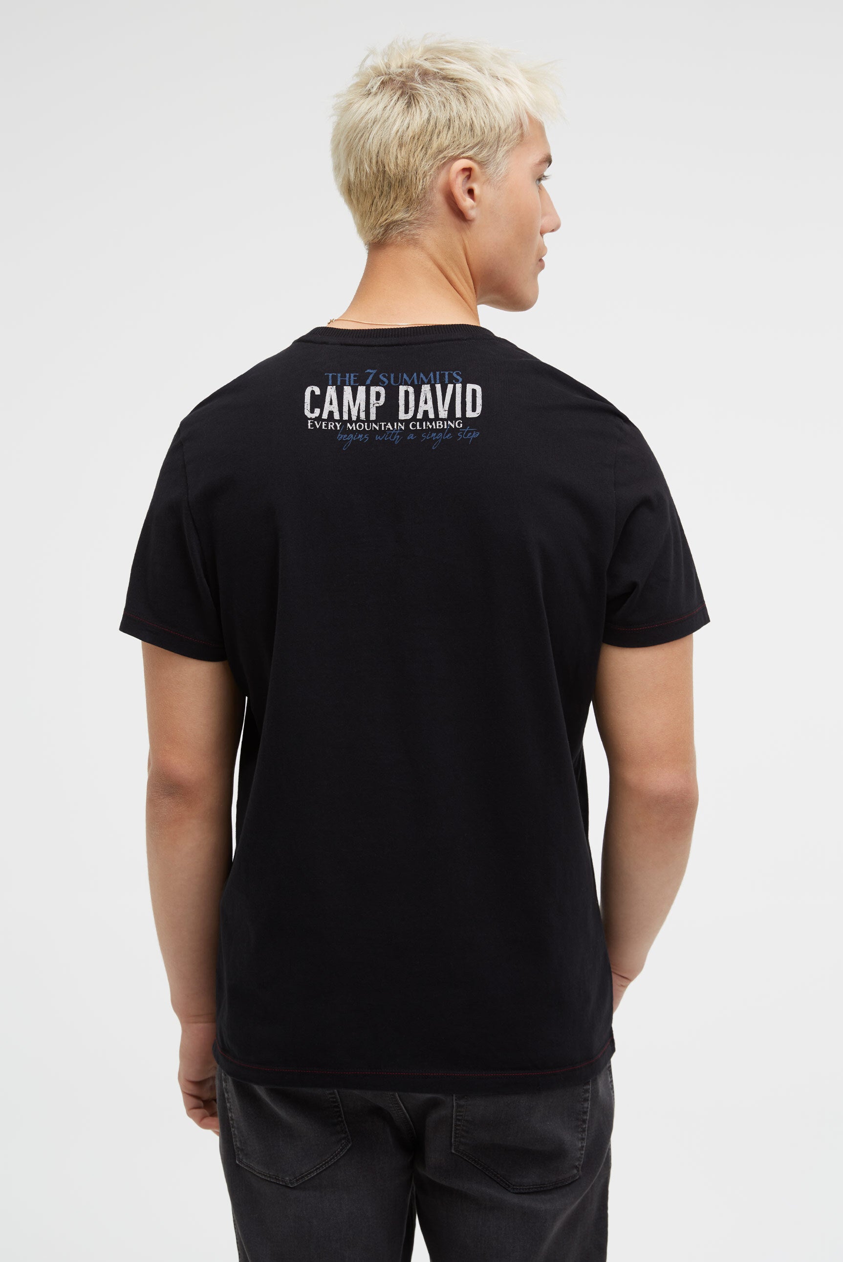 T-Shirt mit Wording Print