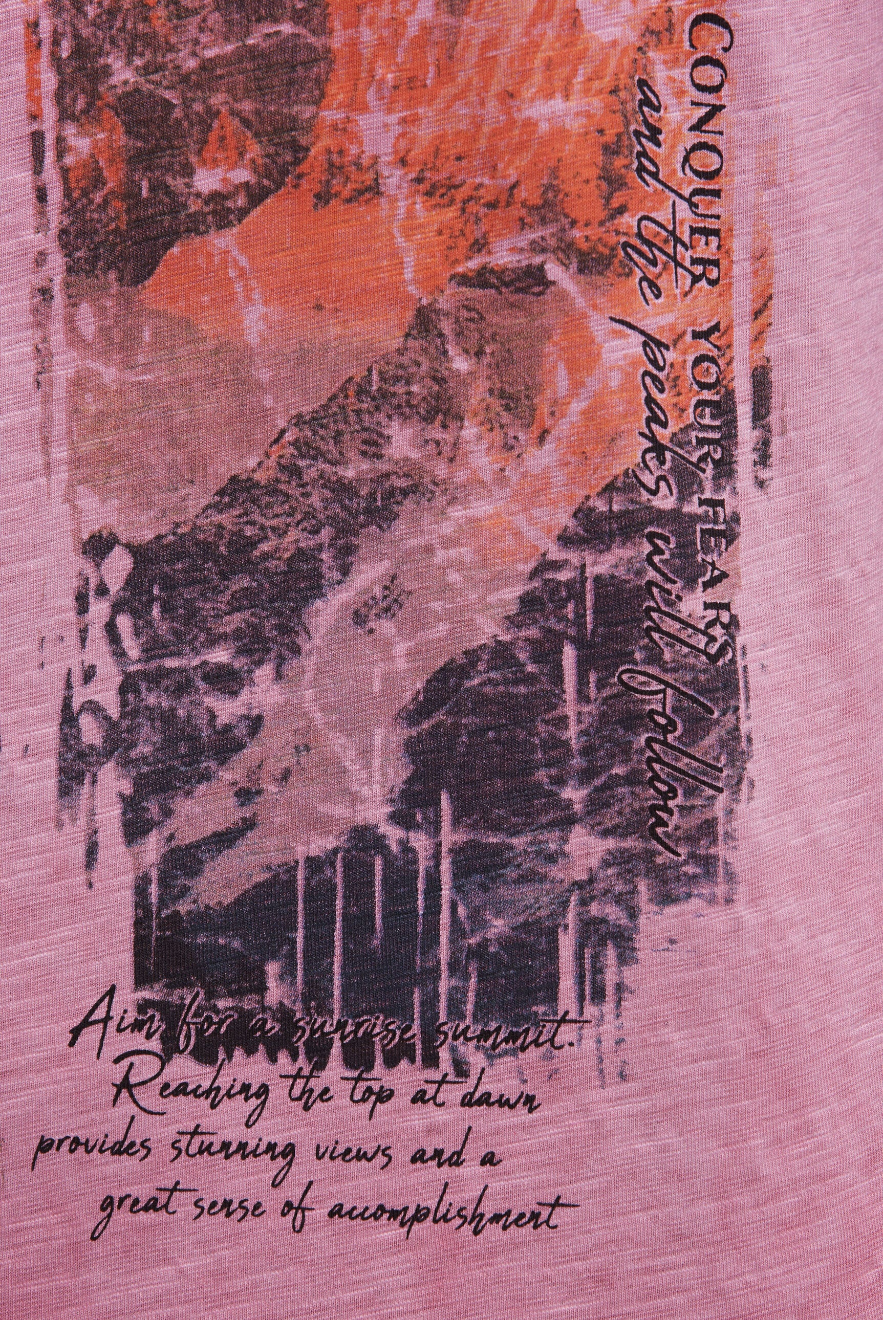 Longsleeve z dekoltem w serek i nadrukiem fotograficznym - 8