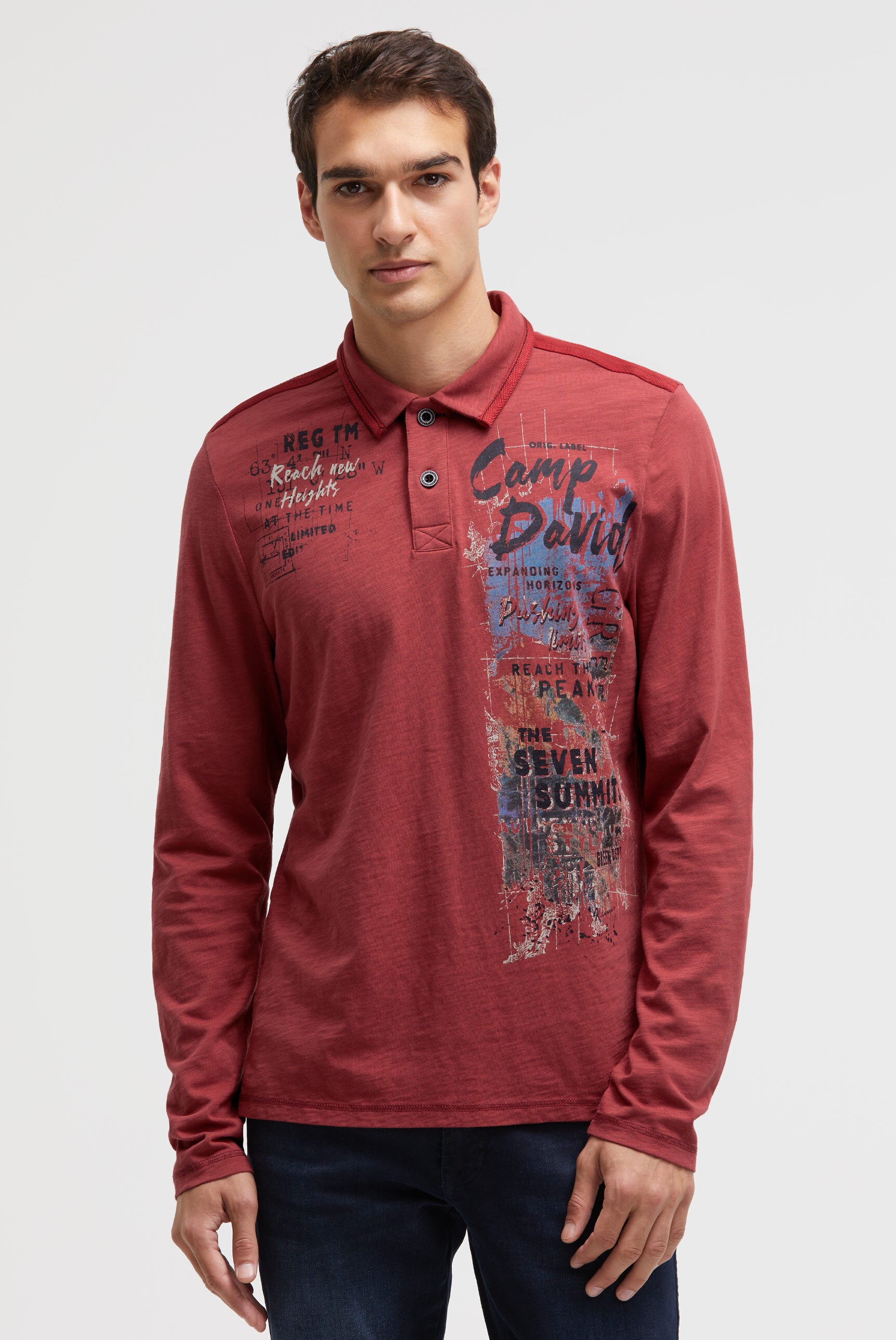 Polo z długim rękawem i fotonadrukiem - 2