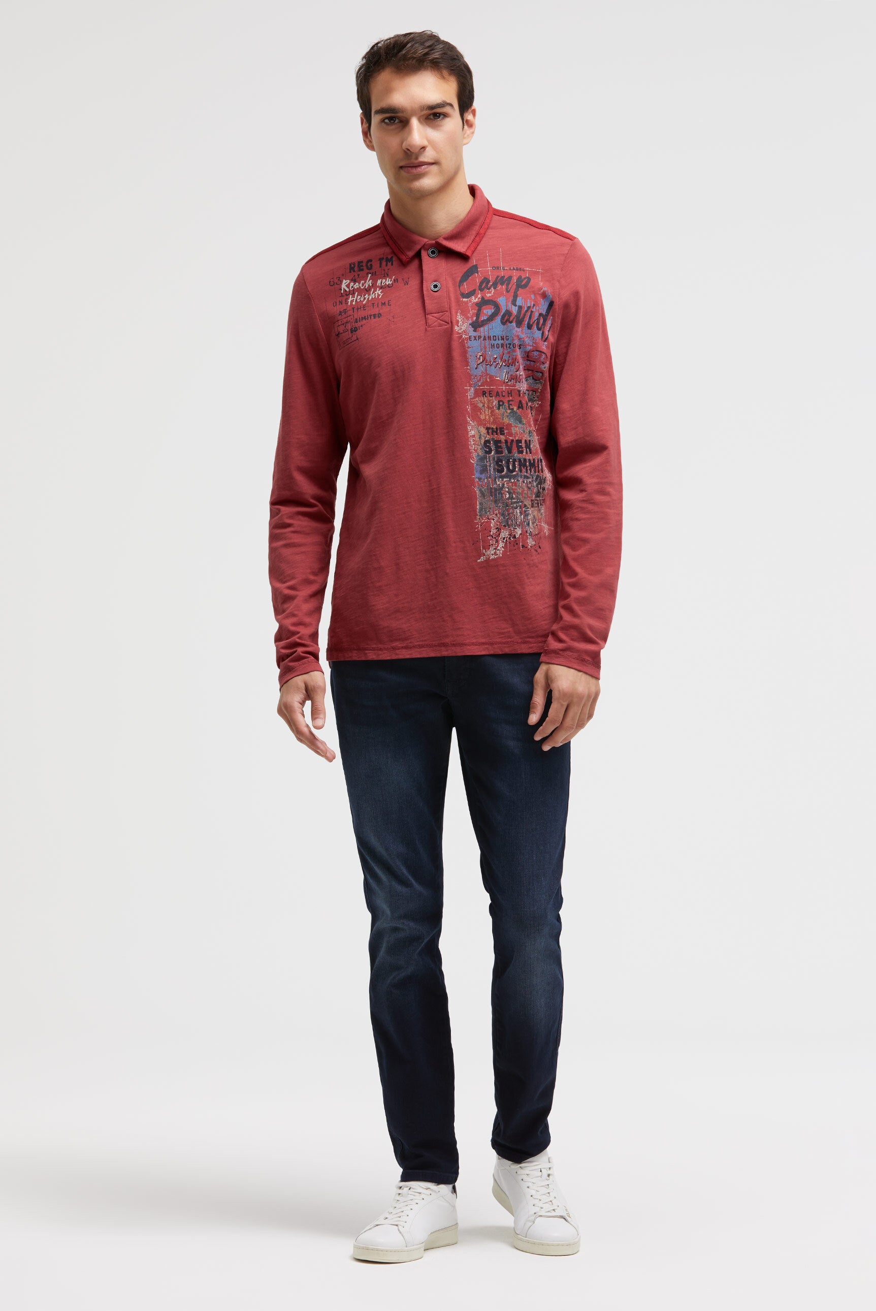 Polo z długim rękawem i fotonadrukiem - 3