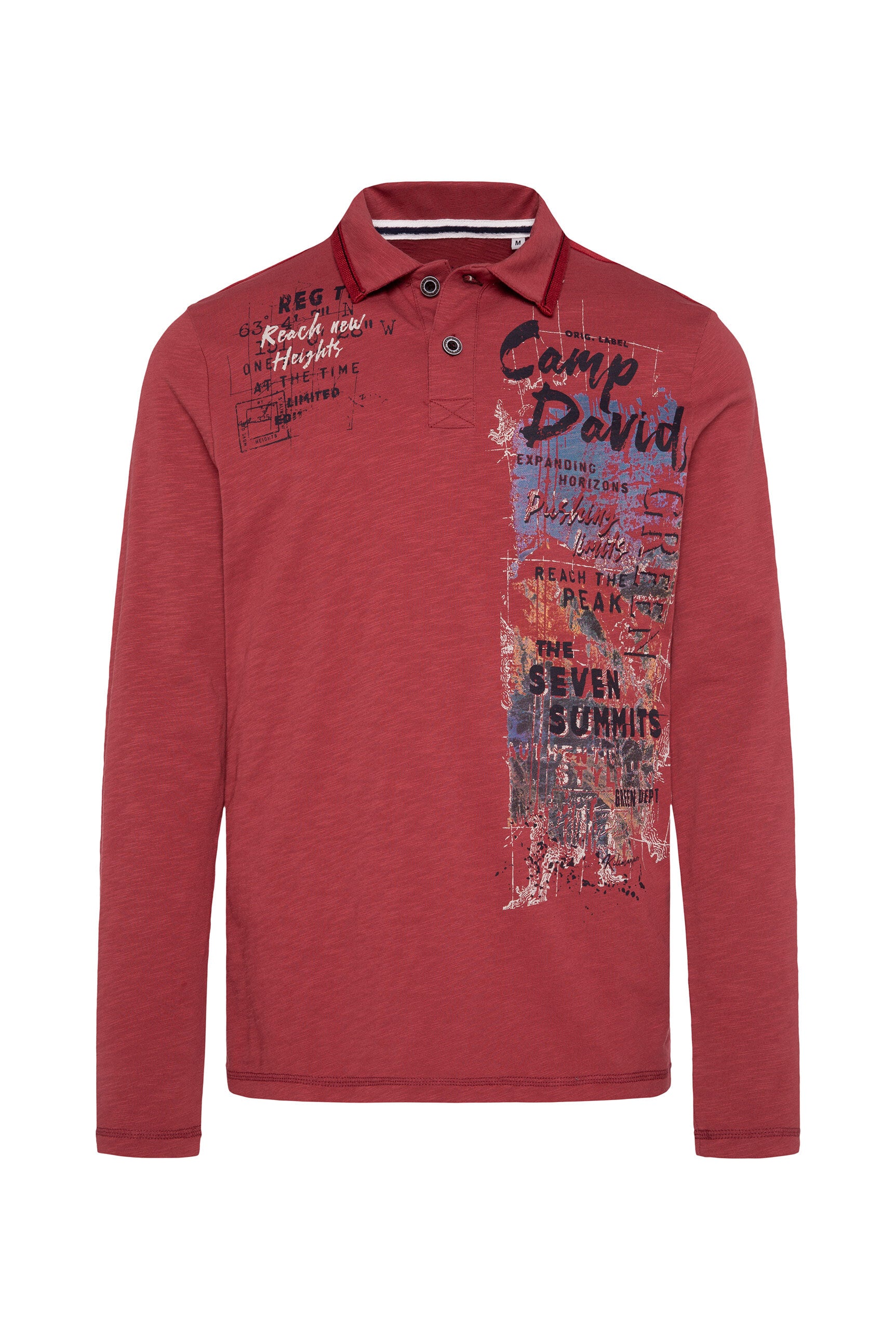 Polo z długim rękawem i fotonadrukiem