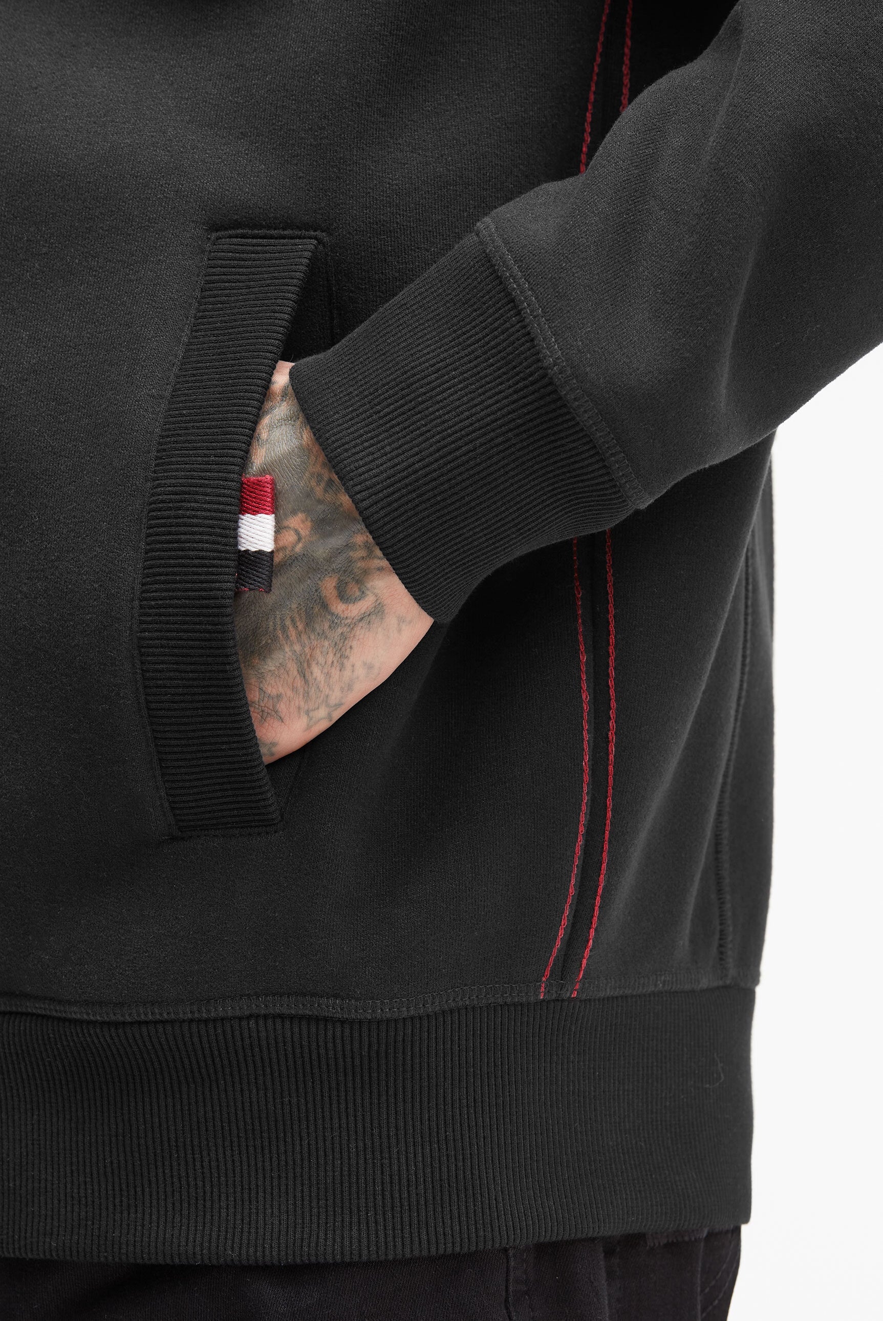 Bluza rozpinana z nadrukami logo, haftami i naszywkami - 7