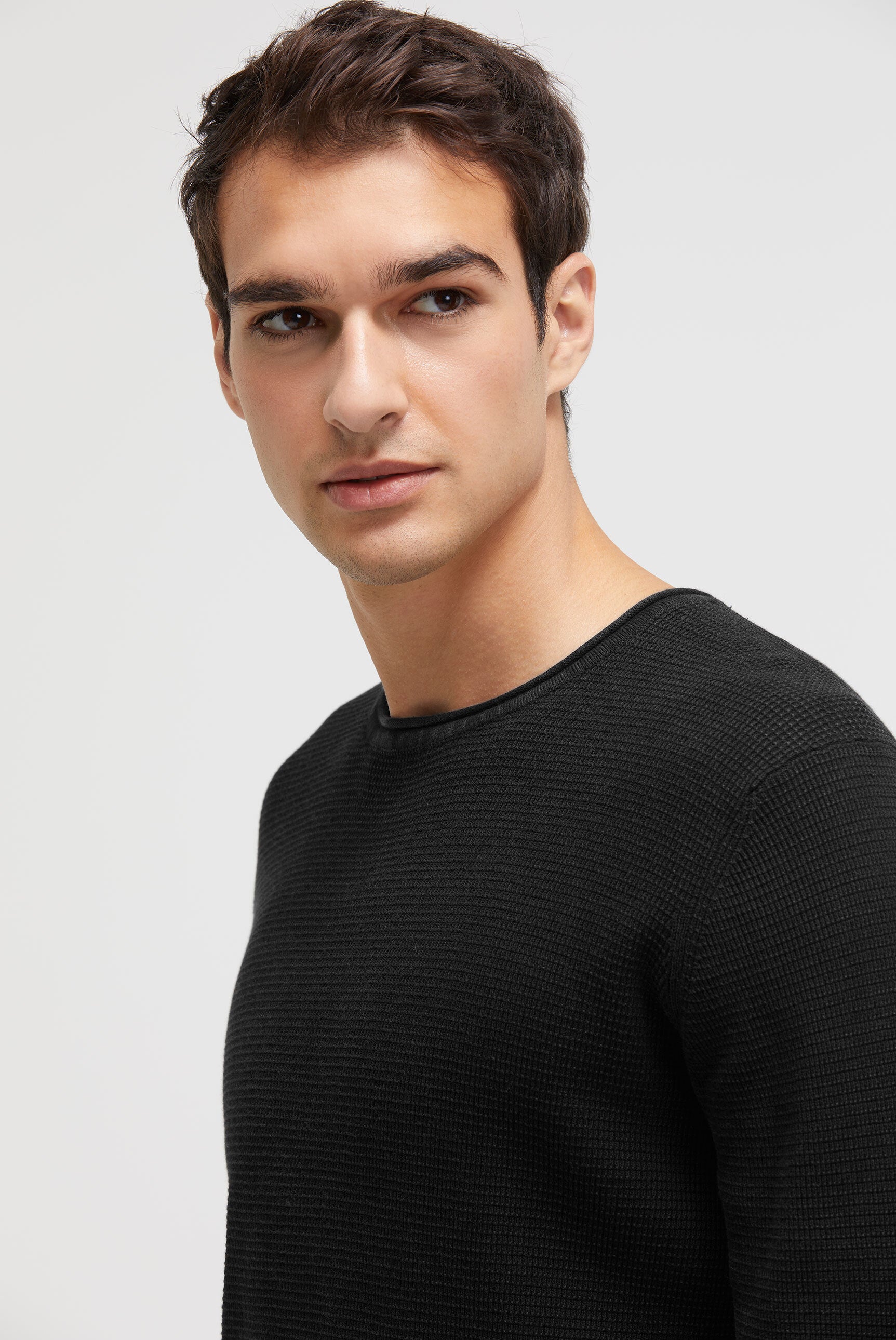 Strukturalny pulower Stone Washed - 4