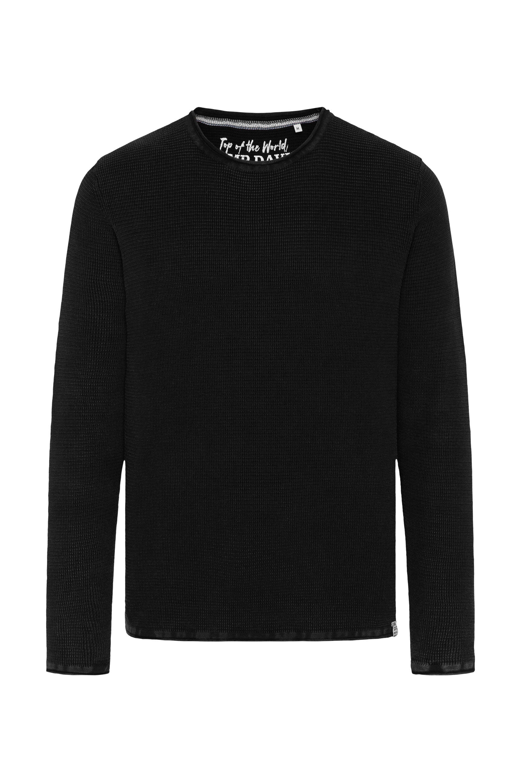 Strukturalny pulower Stone Washed