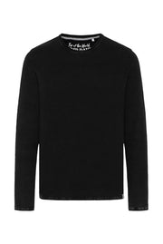 Strukturalny pulower Stone Washed