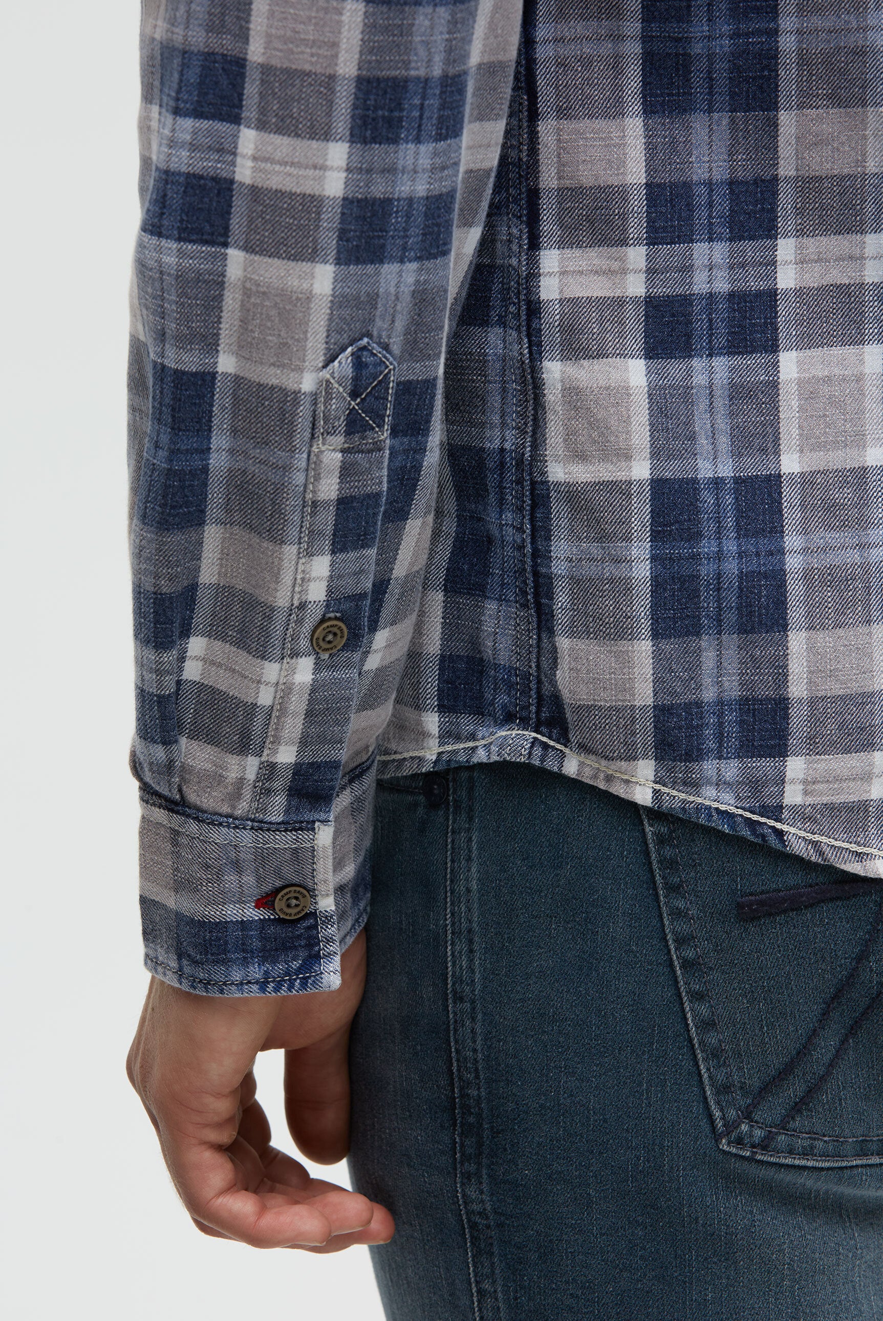 Koszula w kratę z nadrukami logo - 7