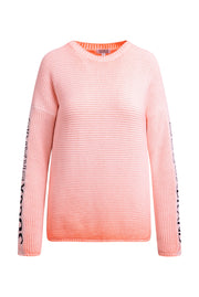 Pulower z wzorem intarsji na rękawach