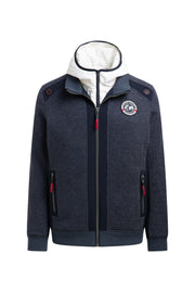 Kurtka blouson z dzianiny polarowej ze wstawką z kapturem