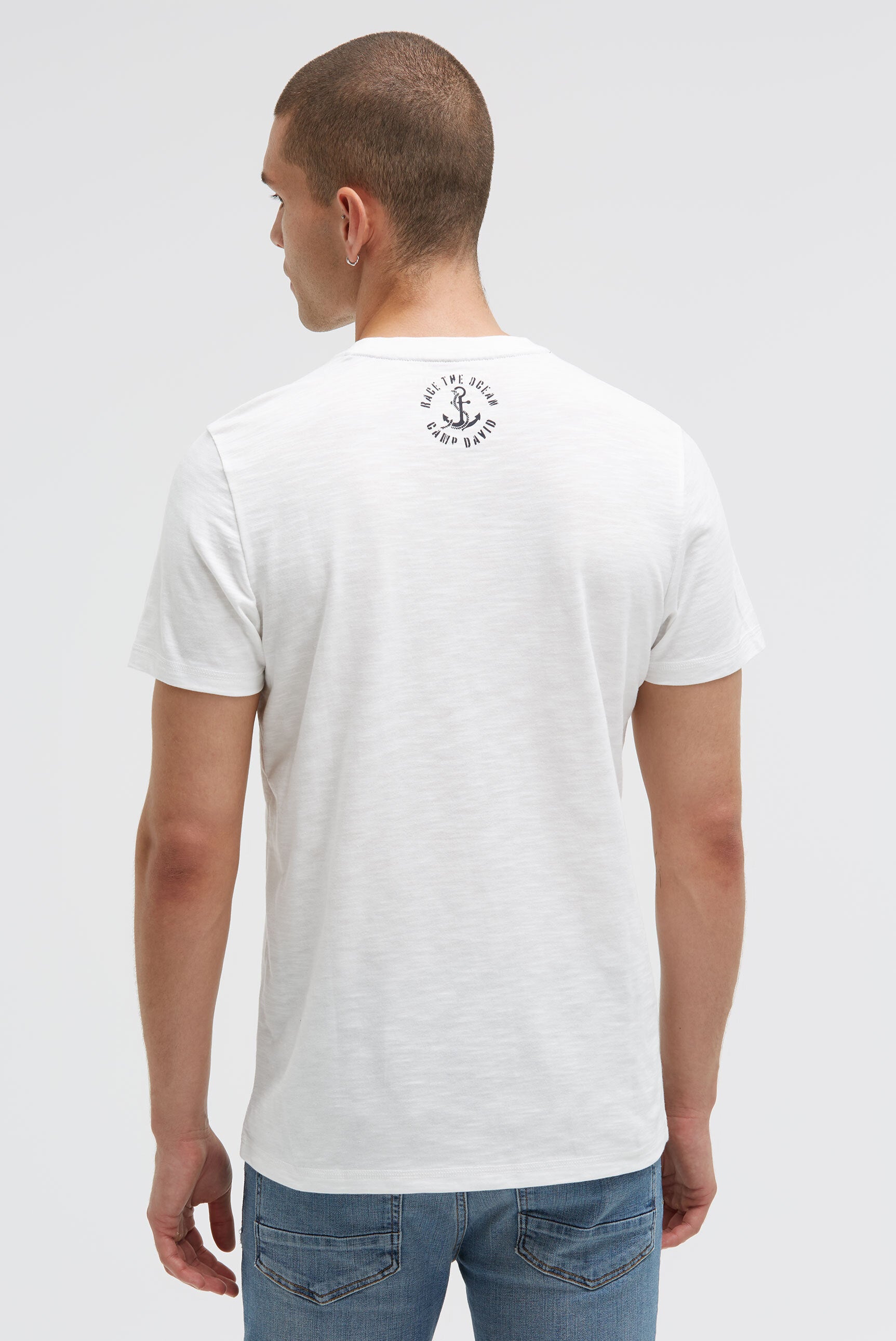 T-shirt z okrągłym dekoltem i nadrukiem fotograficznym