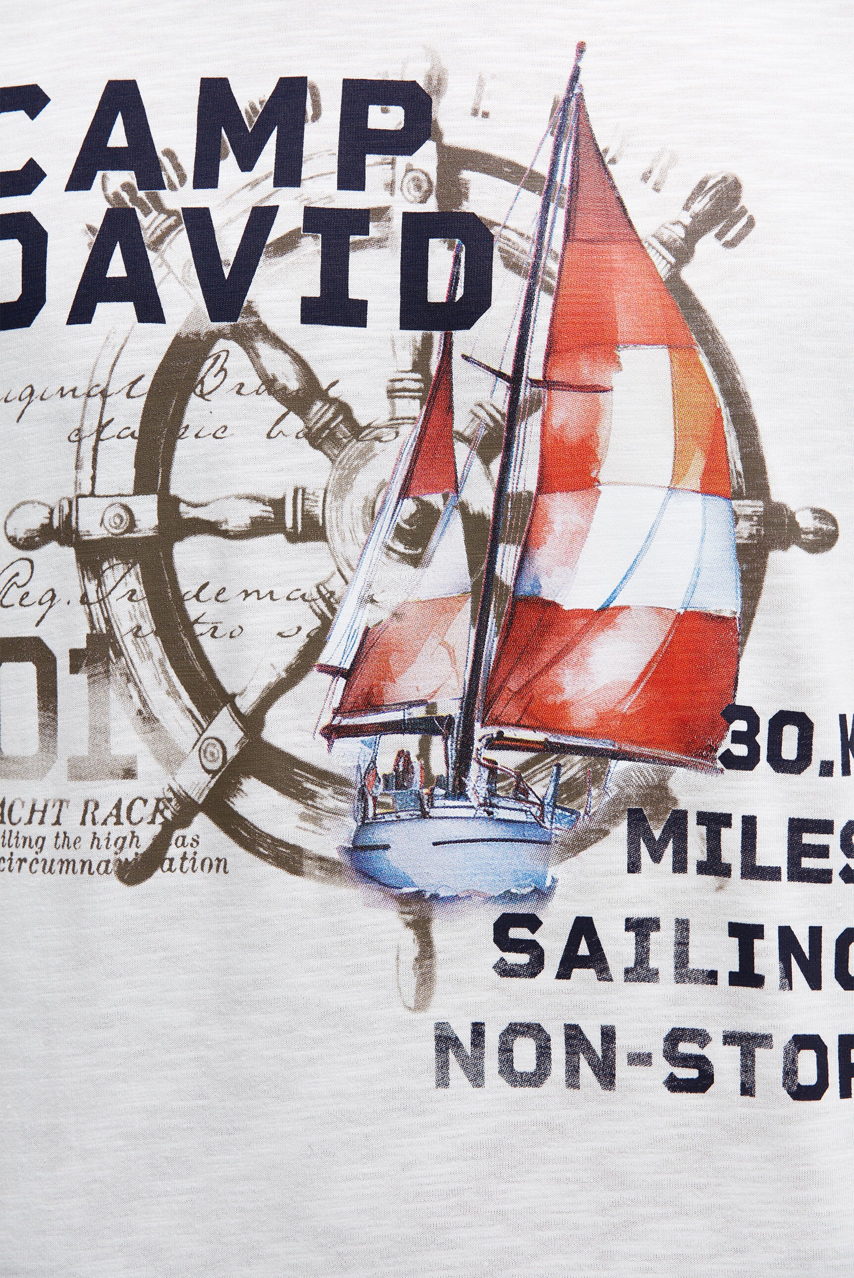 T-shirt z okrągłym dekoltem i nadrukiem fotograficznym