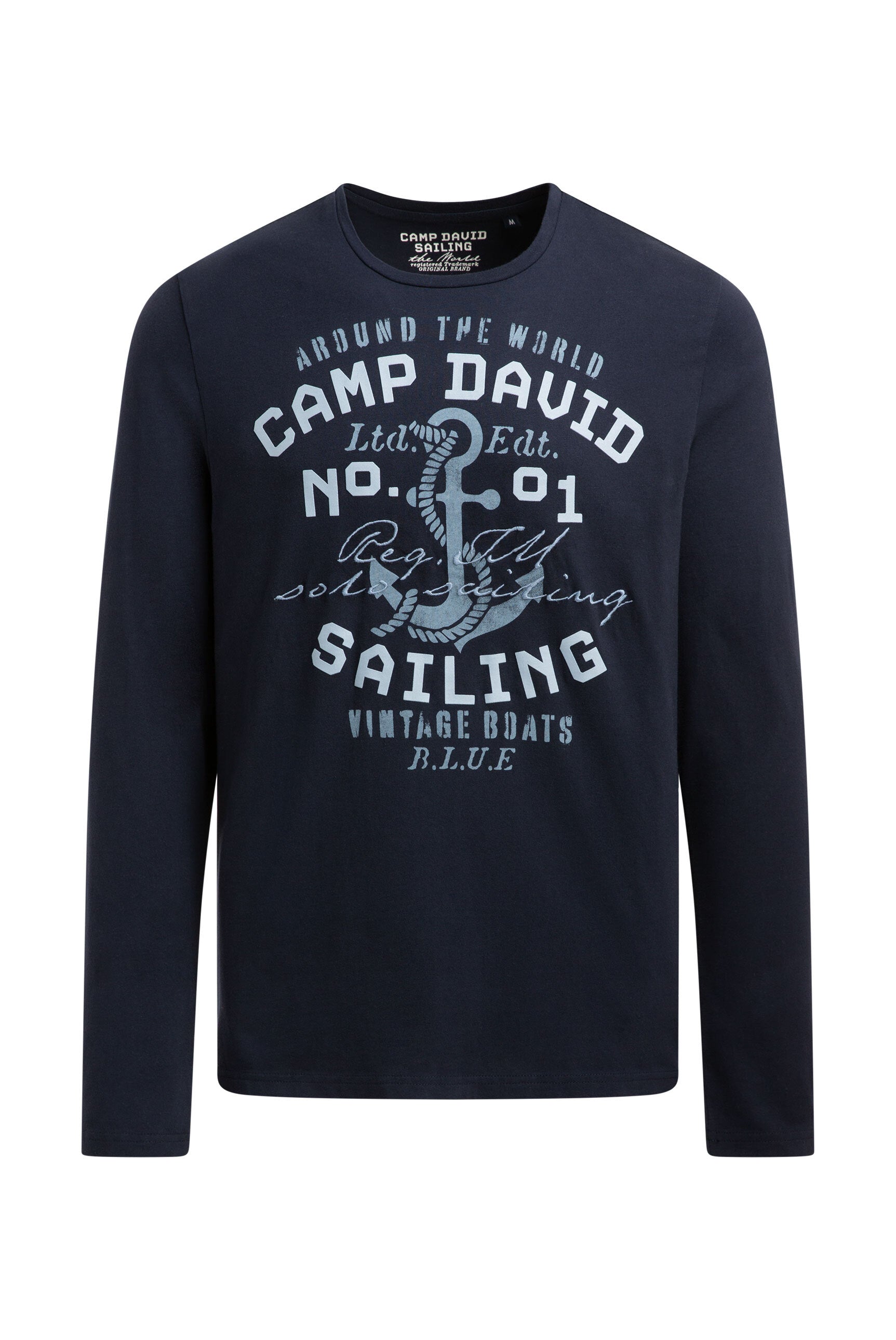 Longsleeve z nadrukiem rubber i haftem - 1