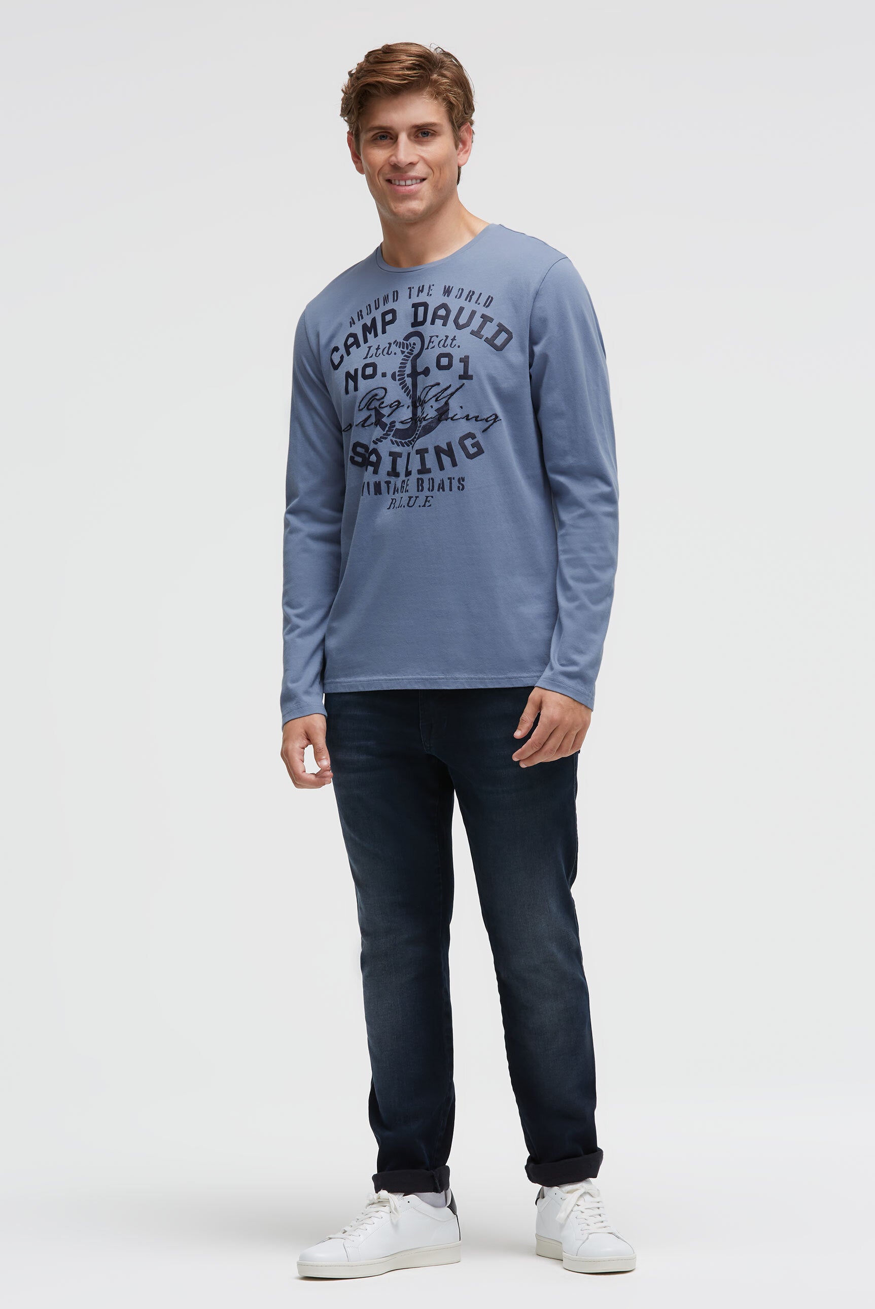 Longsleeve z nadrukiem rubber i haftem - 3