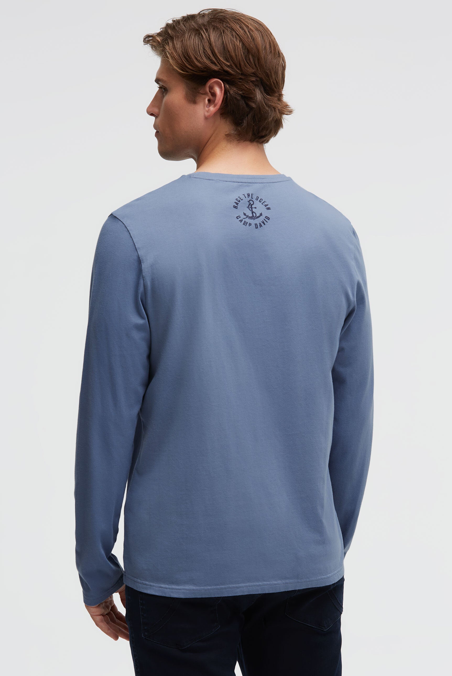 Longsleeve z nadrukiem rubber i haftem - 5