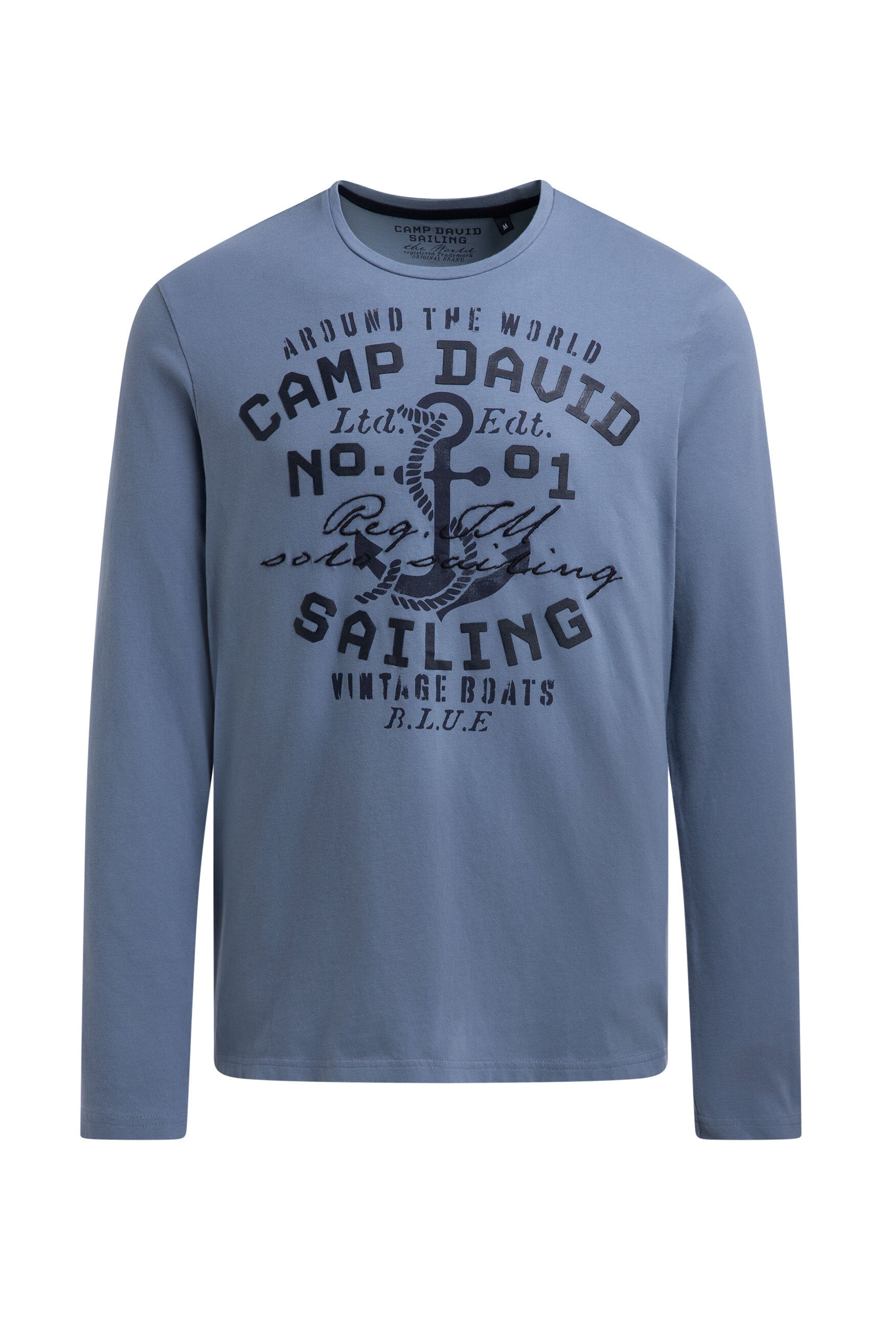 Longsleeve z nadrukiem rubber i haftem - 1