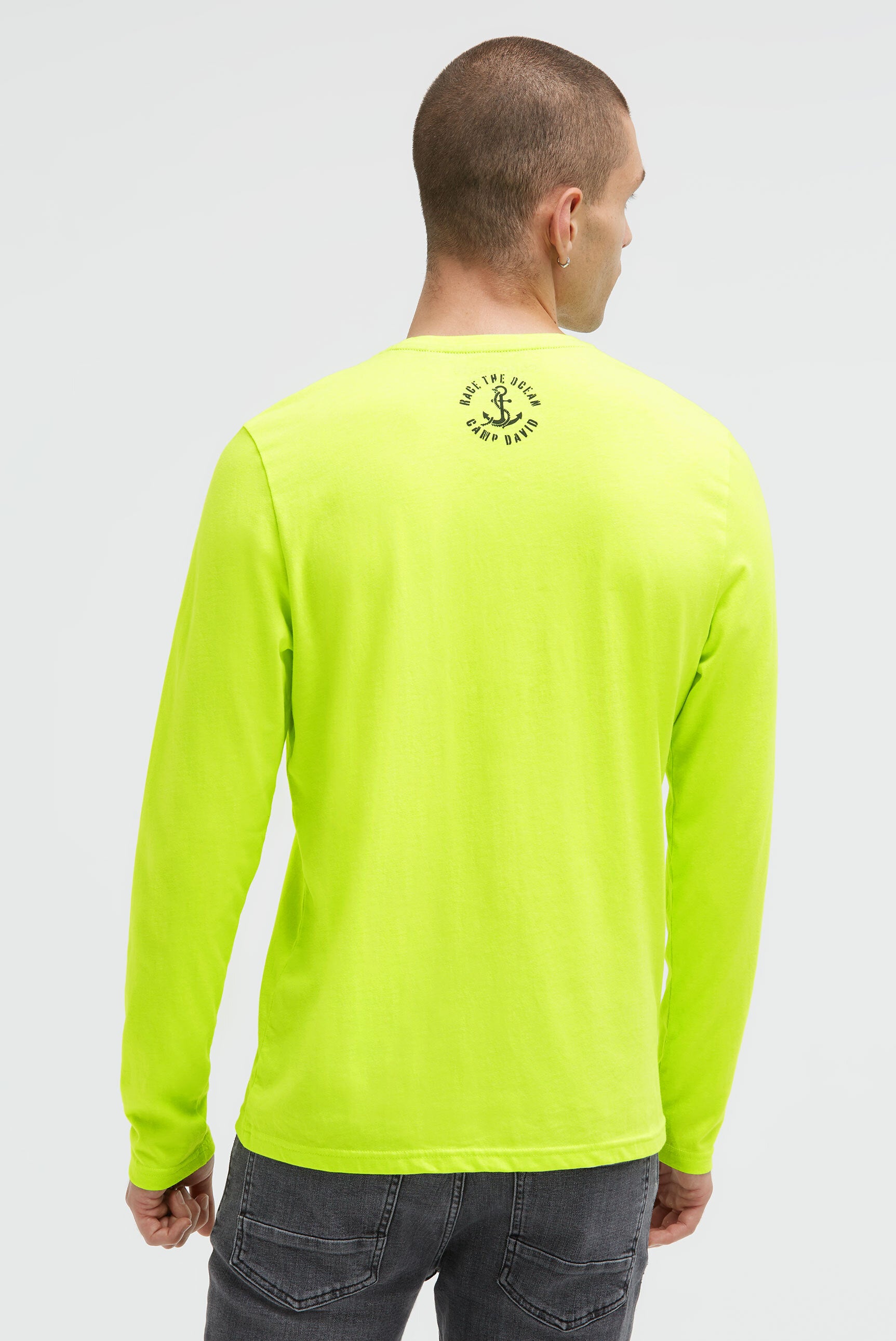 Longsleeve z nadrukiem rubber i haftem - 5