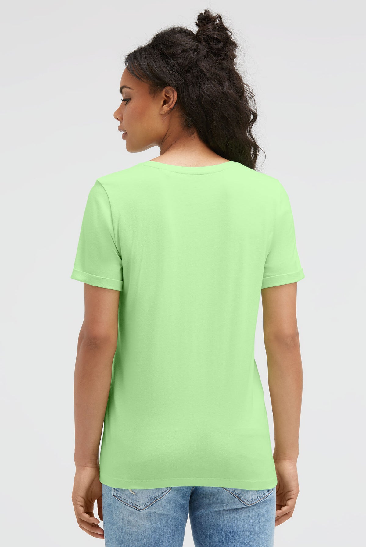 T-Shirt mit Alaska Print lime punch
