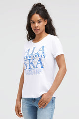 T-Shirt mit Alaska Print opticwhite