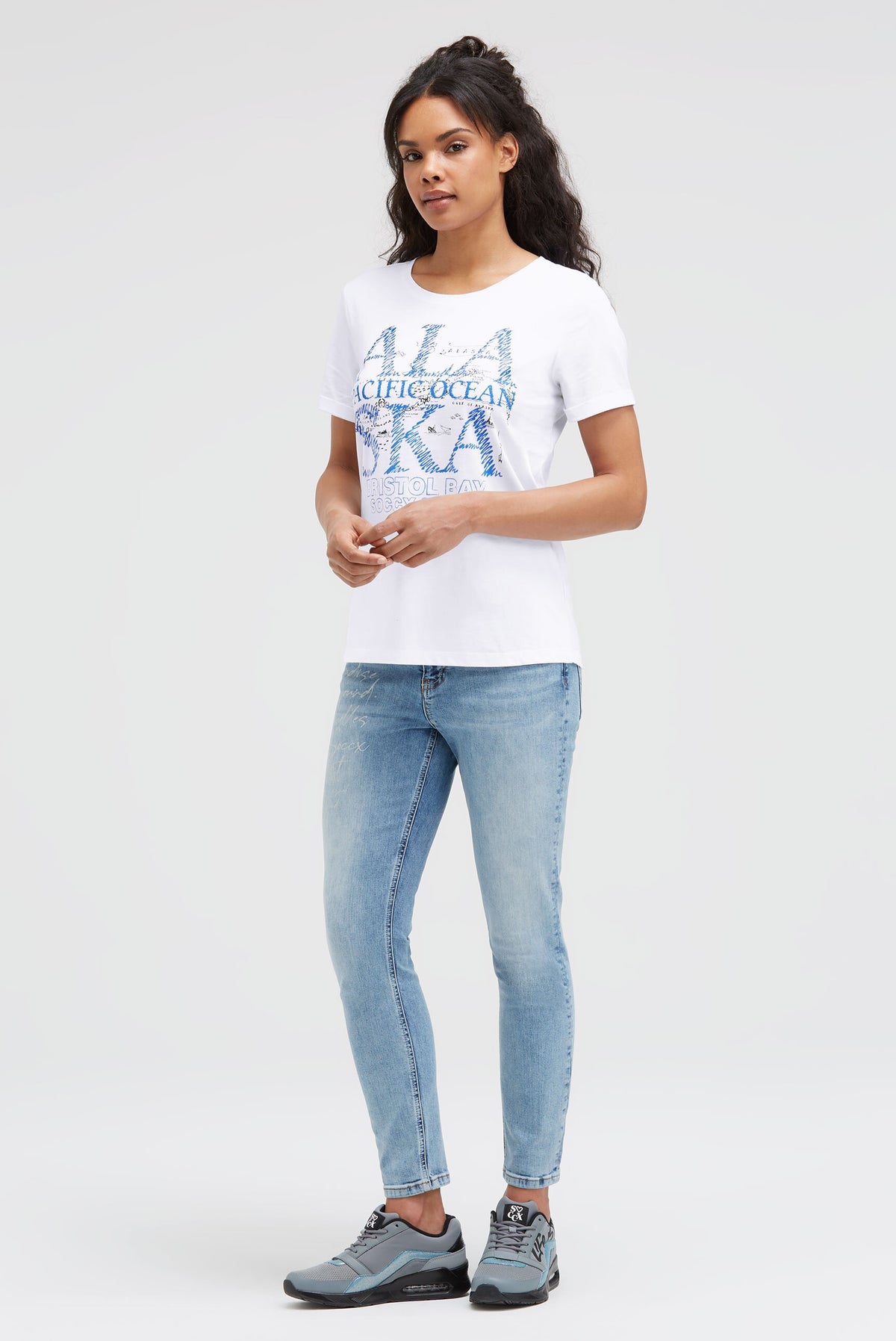T-Shirt mit Alaska Print opticwhite - 3