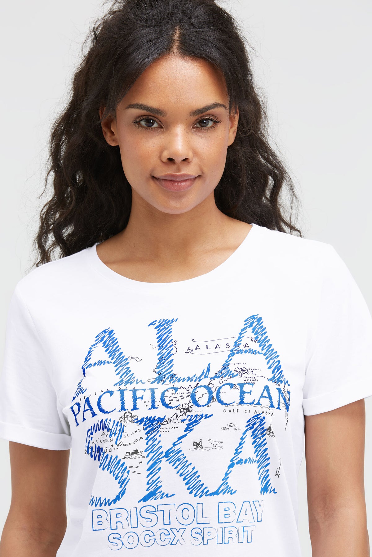 T-Shirt mit Alaska Print opticwhite - 4
