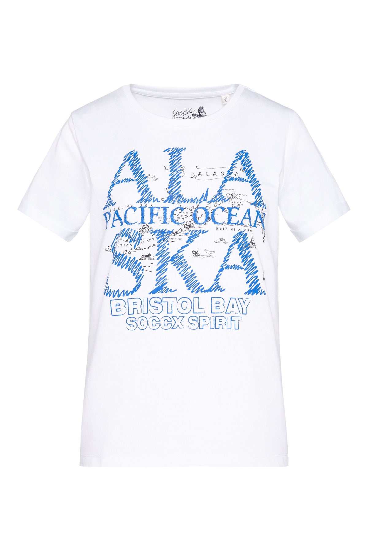 T-Shirt mit Alaska Print opticwhite