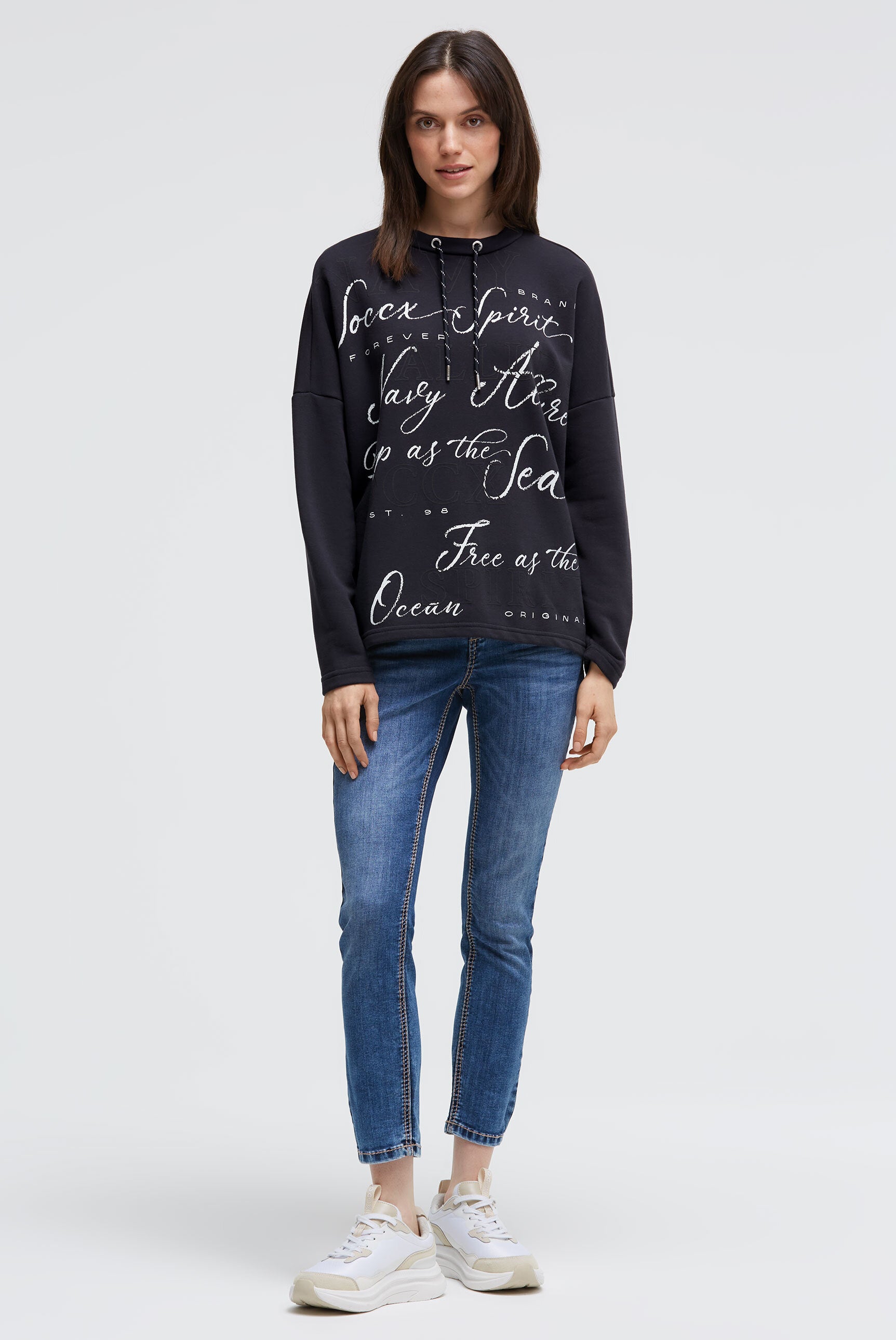 Bluza Oversized z nadrukiem słownym