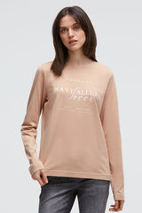 Oversized longsleeve z nadrukiem z logo