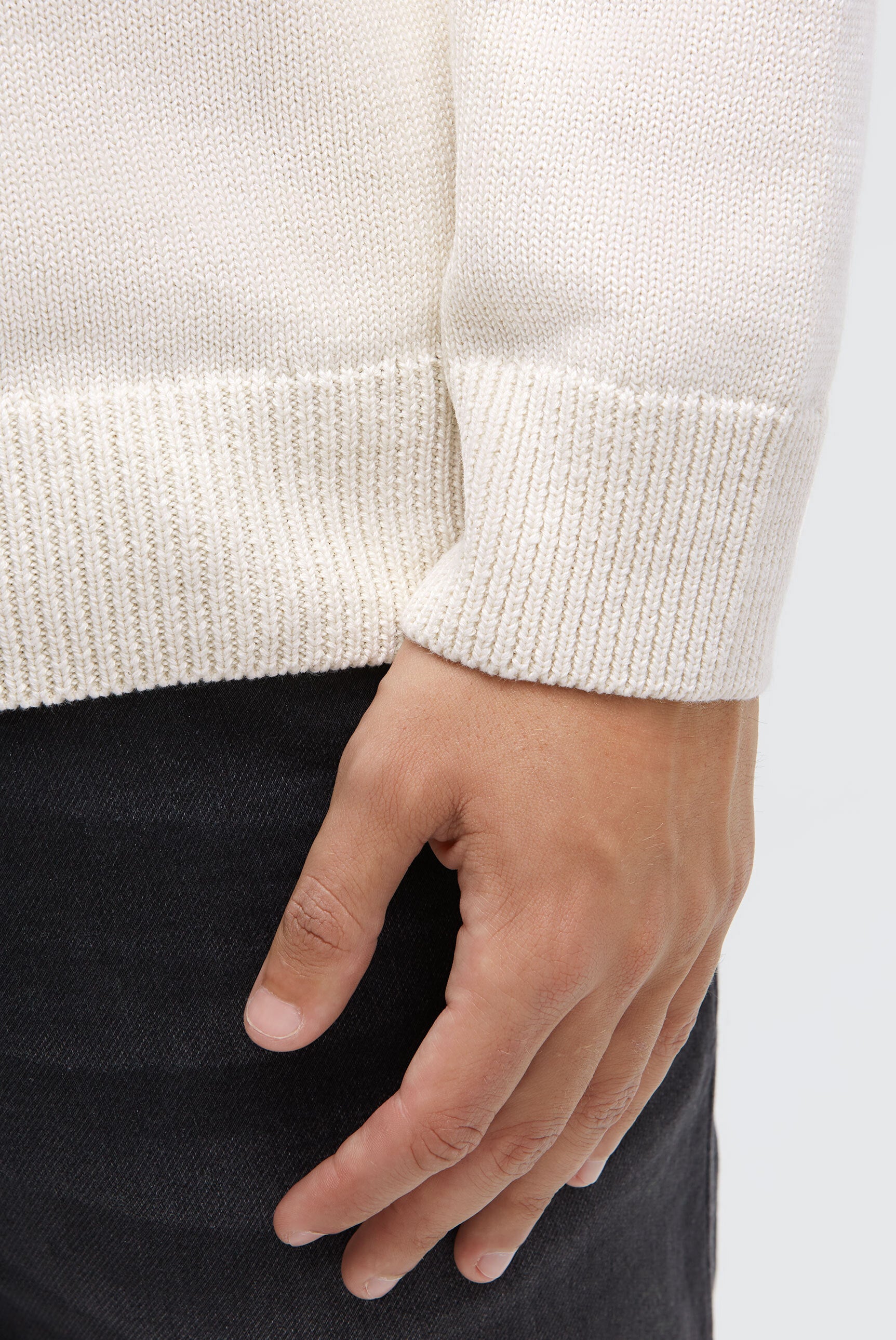 Sweter troyer z odpinanym kontrastowym kapturem