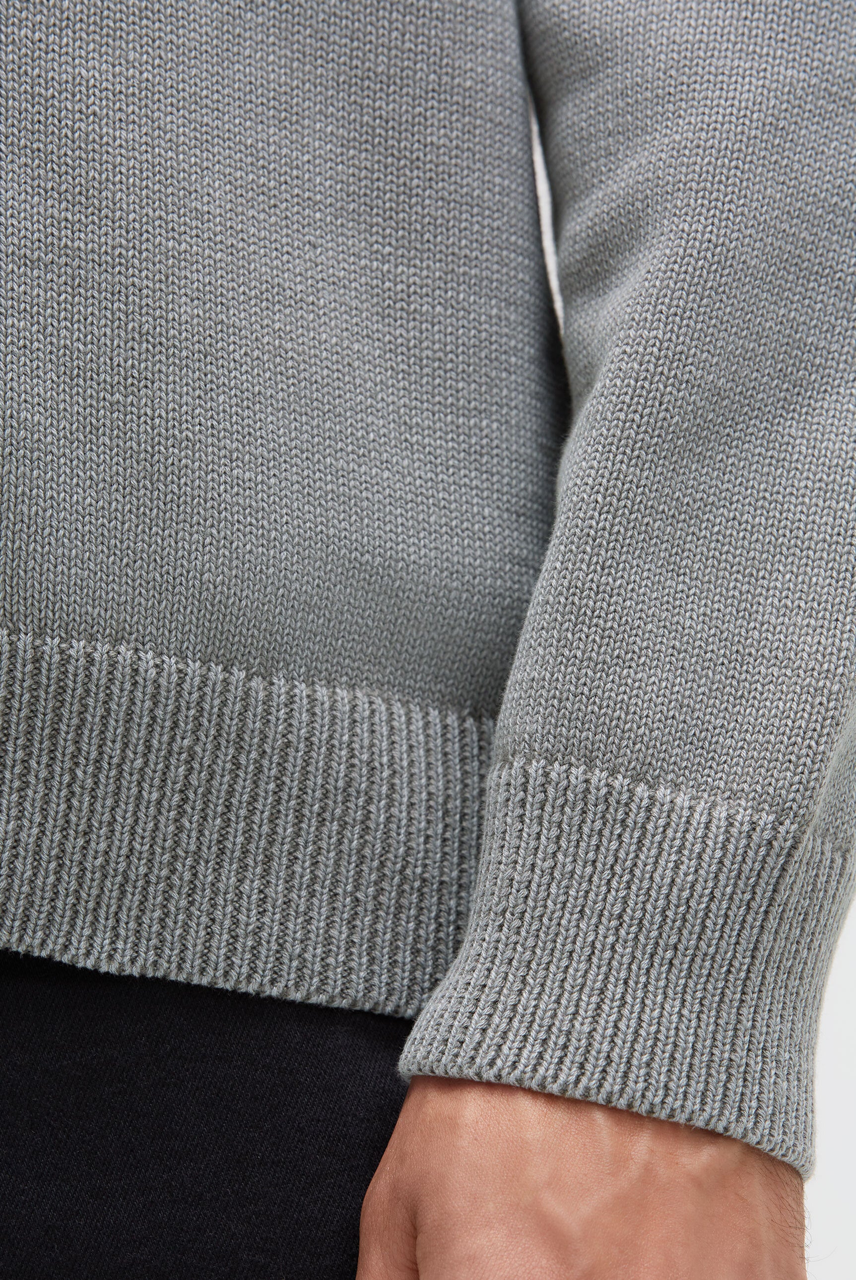 Troyer svetr s odnímatelnou kontrastní kapucí - 7